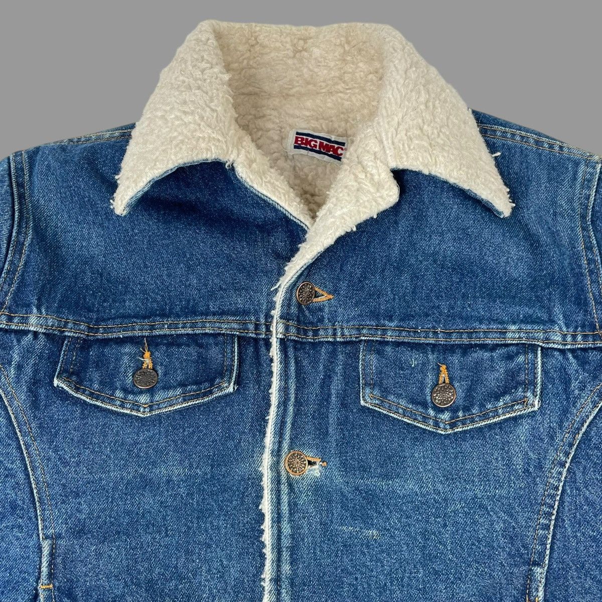 Big Mac × Vintage Vintage 1980s Big Mac denim sherpa jacket Size US L / EU 52-54 / 3 - 4 Thumbnail