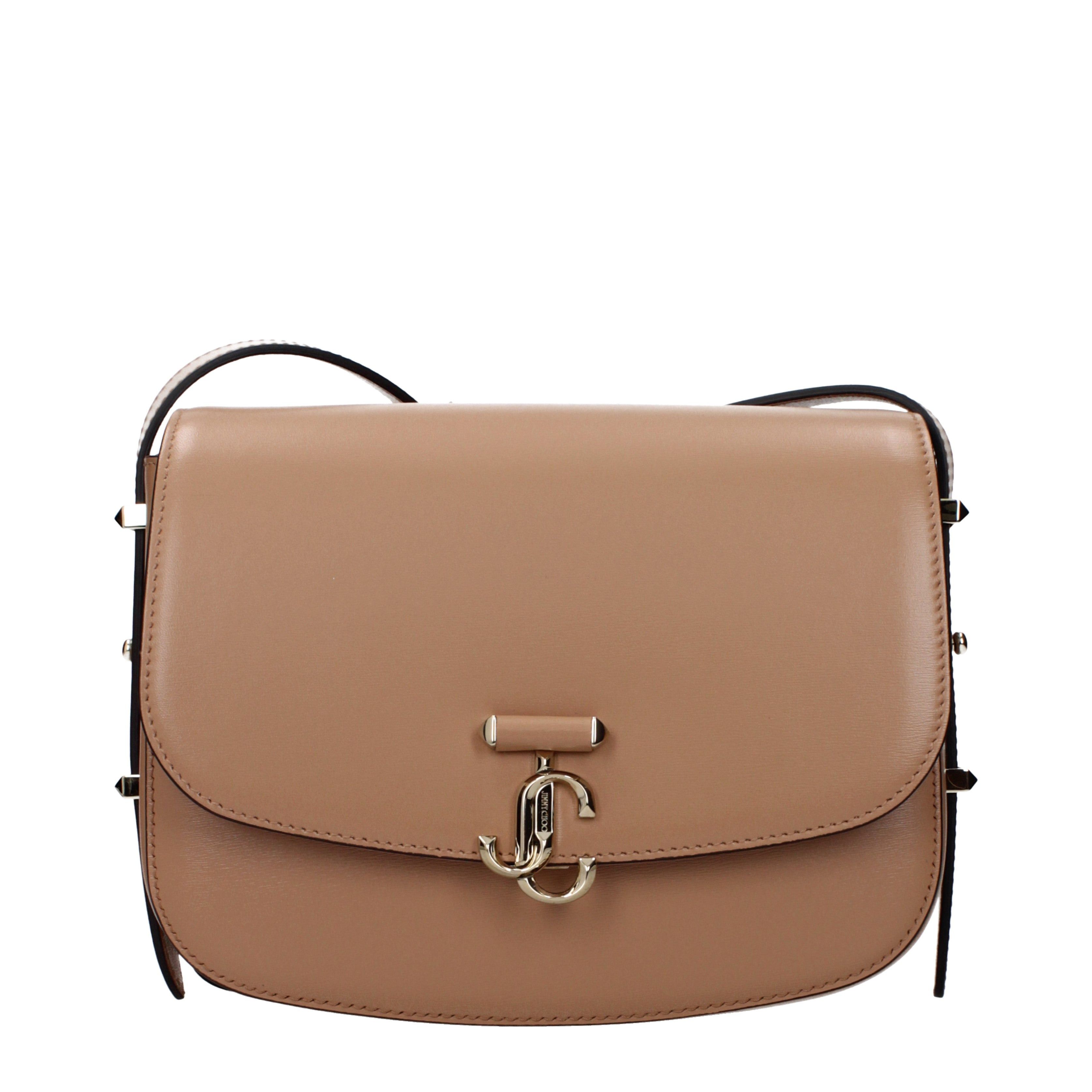 Jimmy Choo Jimmy Choo Crossbody Bags Women Leather Brown/Cookie Size ONE SIZE - 1 Thumbnail