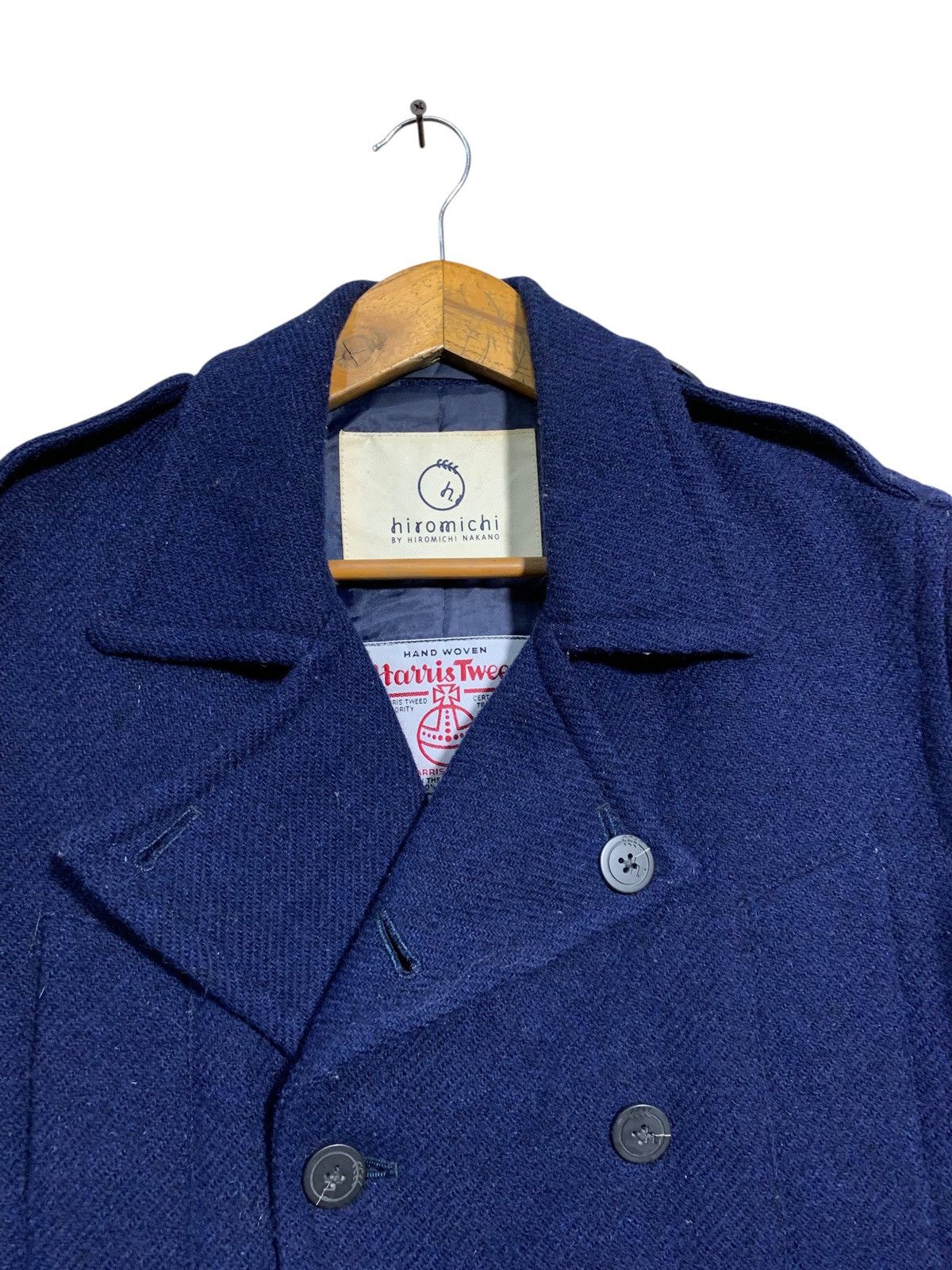 Harris Tweed 🔥HARRIS TWEED X H.NAKANO WOOL DOUBLE BREAST JACKET Size US M / EU 48-50 / 2 - 4 Thumbnail
