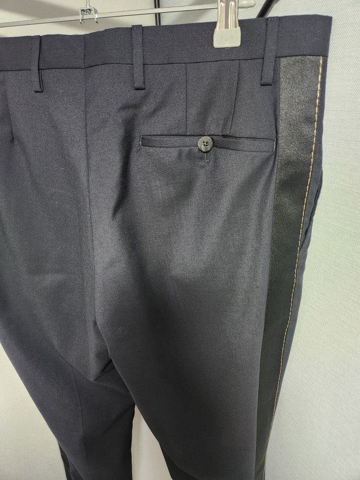 Lanvin Lanvin Contrast Striped Panel 골드스티치 Pants Size US 30 / EU 46 - 4 Thumbnail