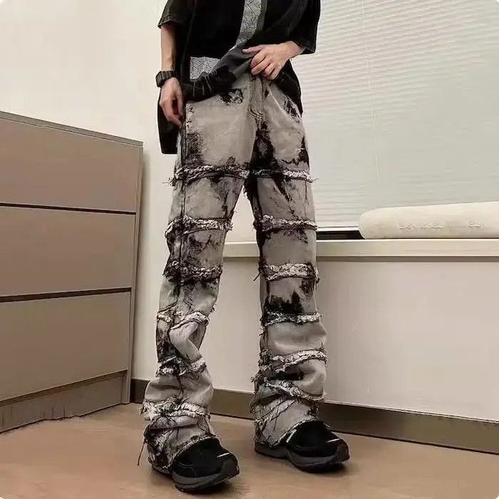 Japanese Brand Y2K Baggy Stacked Jeans Pants Size US 32 / EU 48 - 4 Thumbnail