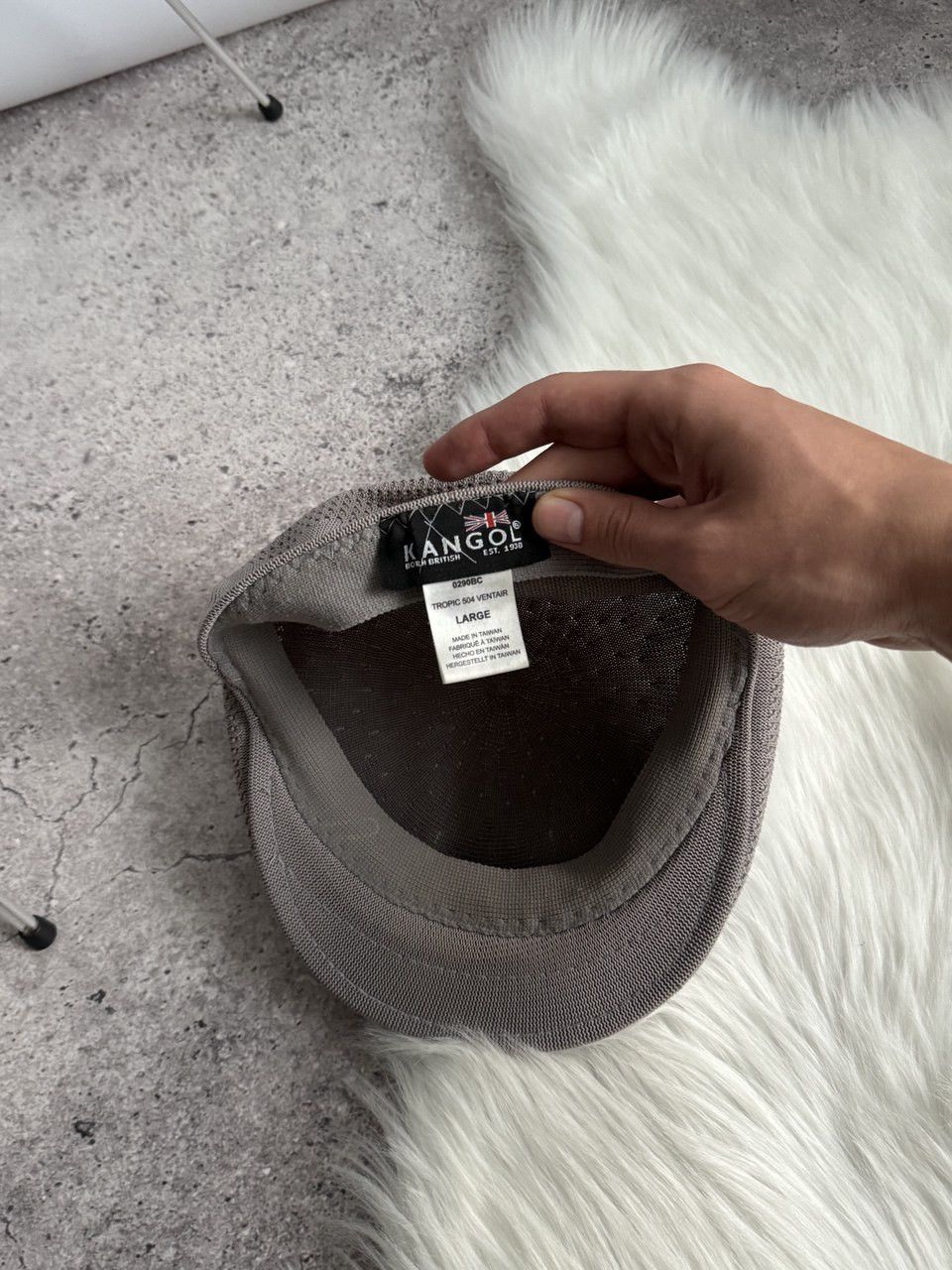 Kangol × Vintage Vintage Kangol Grey Y2K hat flat cap Size ONE SIZE - 9 Thumbnail