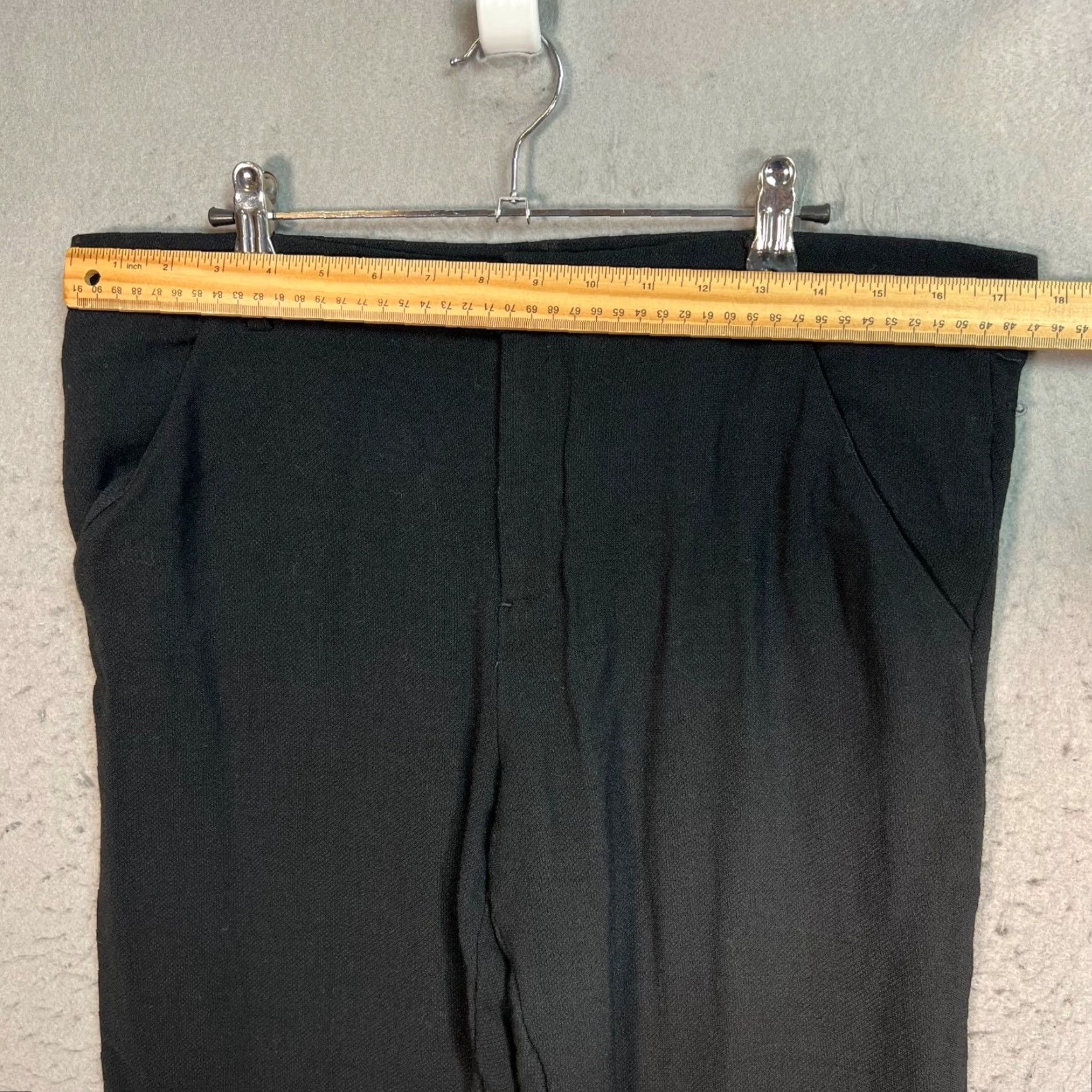 Helmut Lang Helmut Lang Womens Pants Dress Pants Black Straight-Leg Size 12 Regular Inseam 27 in Pockets Size 34" / US 12 / IT 48 - 4 Thumbnail