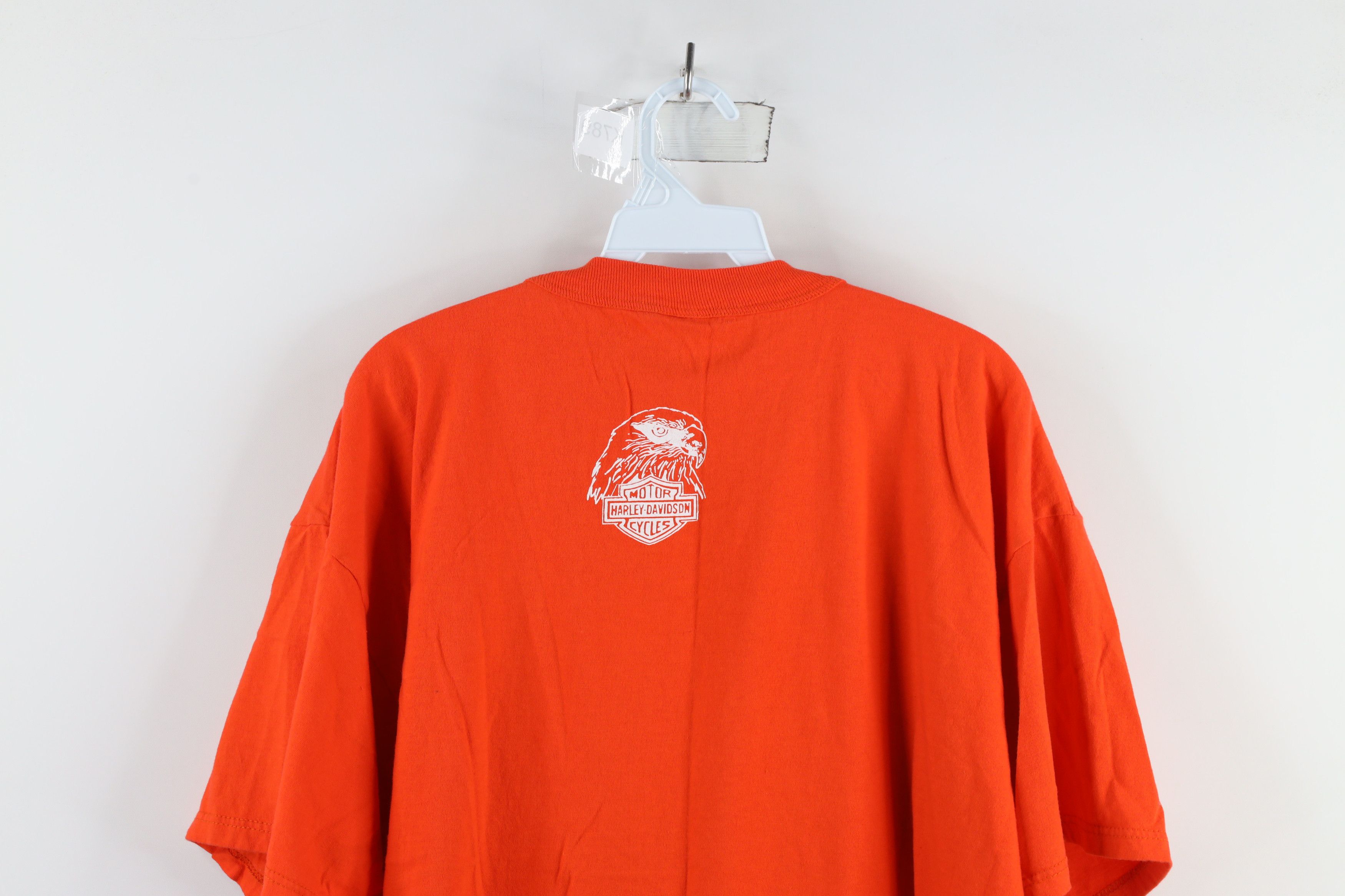 Harley Davidson × Vintage Vintage 90s Harley Davidson Spell Out Eagle Mexico T-Shirt Size US XL / EU 56 / 4 - 12 Thumbnail