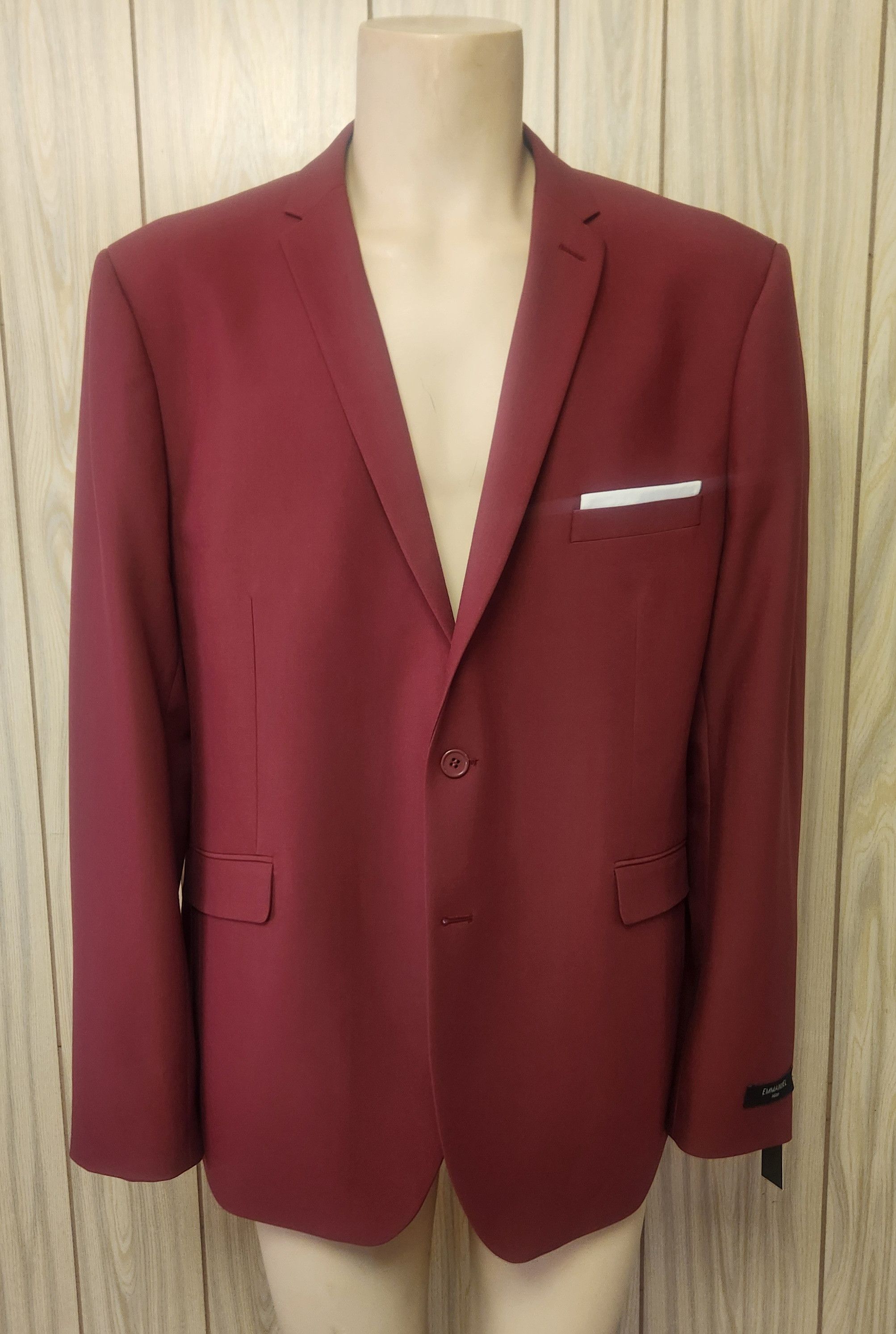 Other dark red sport coat 54R Emmanuel Italy NWT Size 54R - 1 Thumbnail