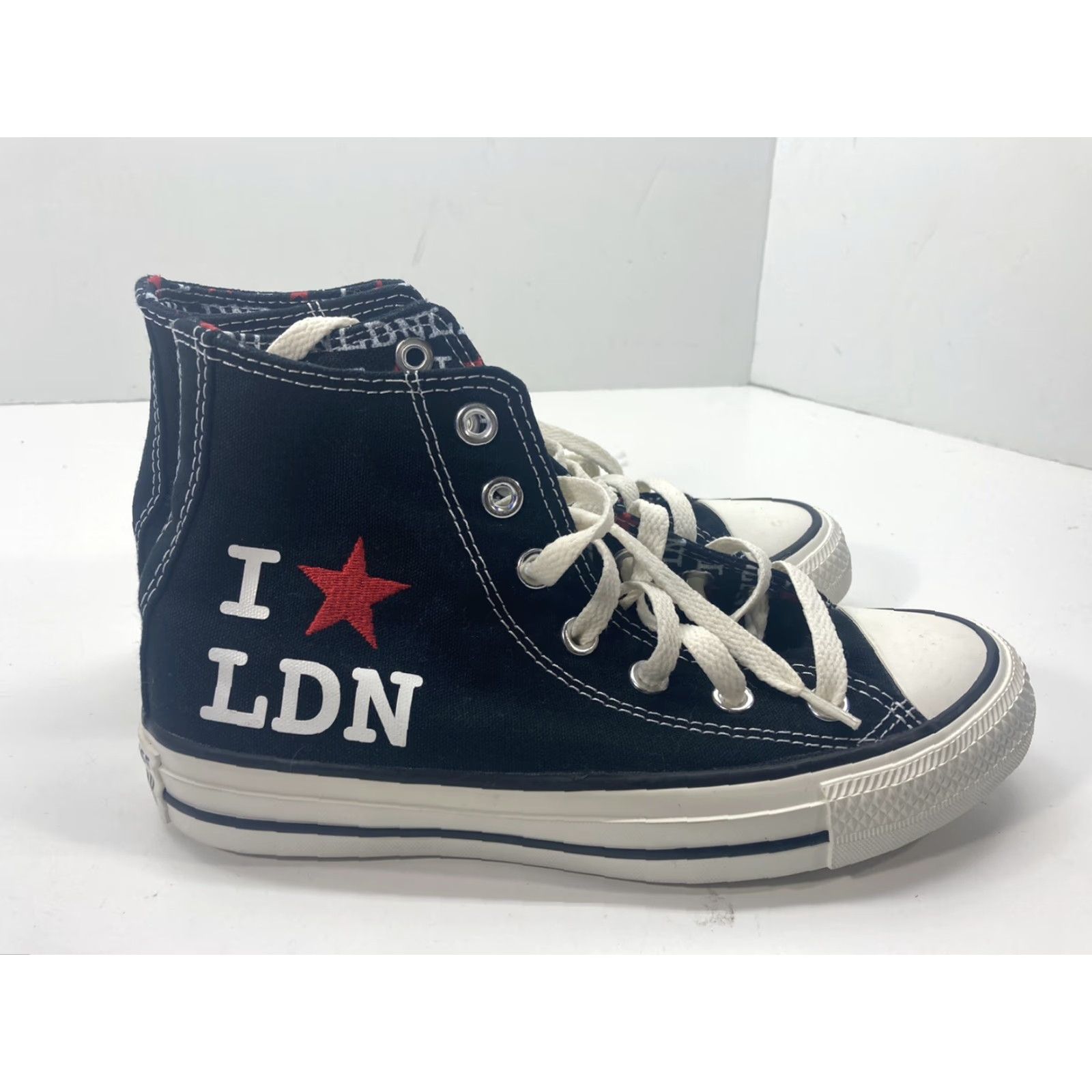 Converse Converse All Stars Chuck Taylor I Love London Black Hi Top Women Size 6 Free S/H Size M / US 6-8 / IT 42-44 - 5 Thumbnail