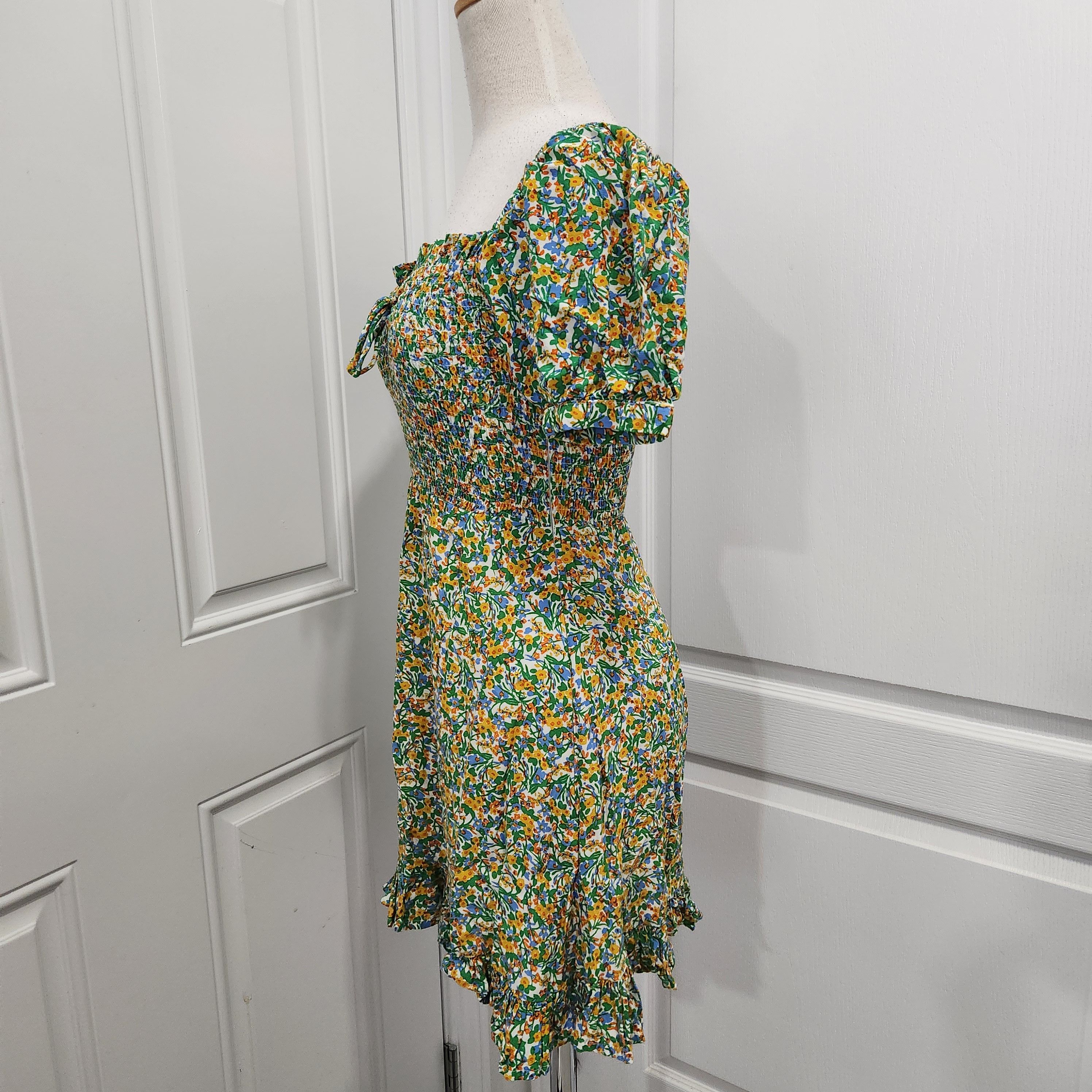 FAITHFULL Faithfull The Brand Sasha Mini Floral Dress Size S / US 4 / IT 40 - 6 Thumbnail