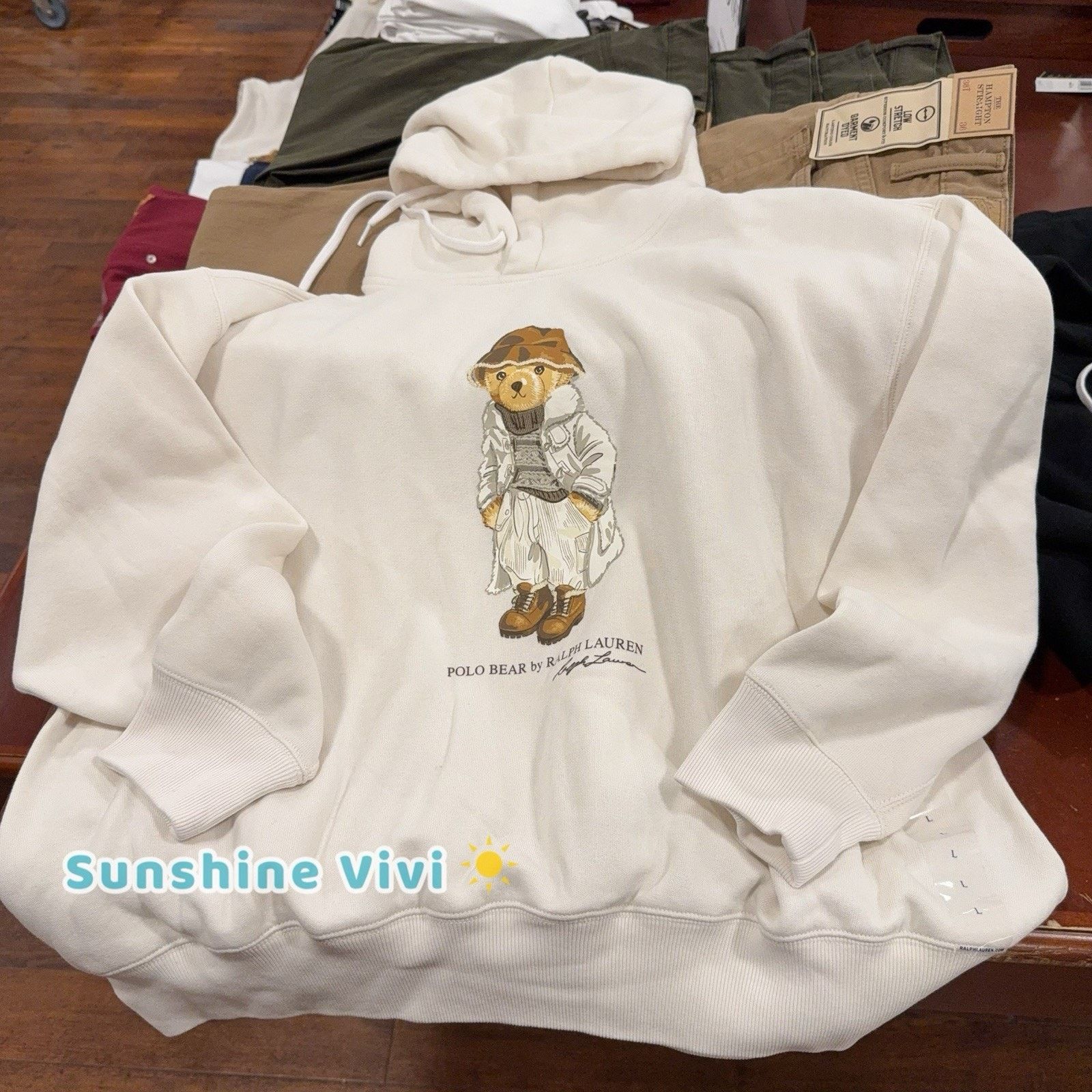 Polo Ralph Lauren NWT Ralph Lauren Women Polo Bear Fleece hoddie White Size US M / EU 48-50 / 2 - 1 Thumbnail