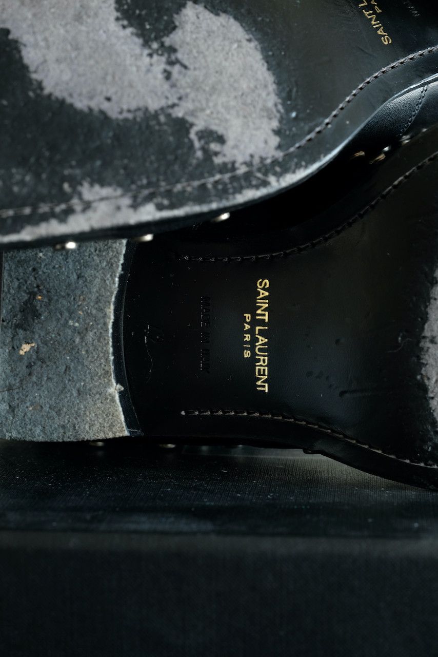 Hedi Slimane × Saint Laurent Paris Saint Laurent Paris Studded Wyatt Chelsea Boots Leather 42 9 Size US 9 / EU 42 - 11 Thumbnail