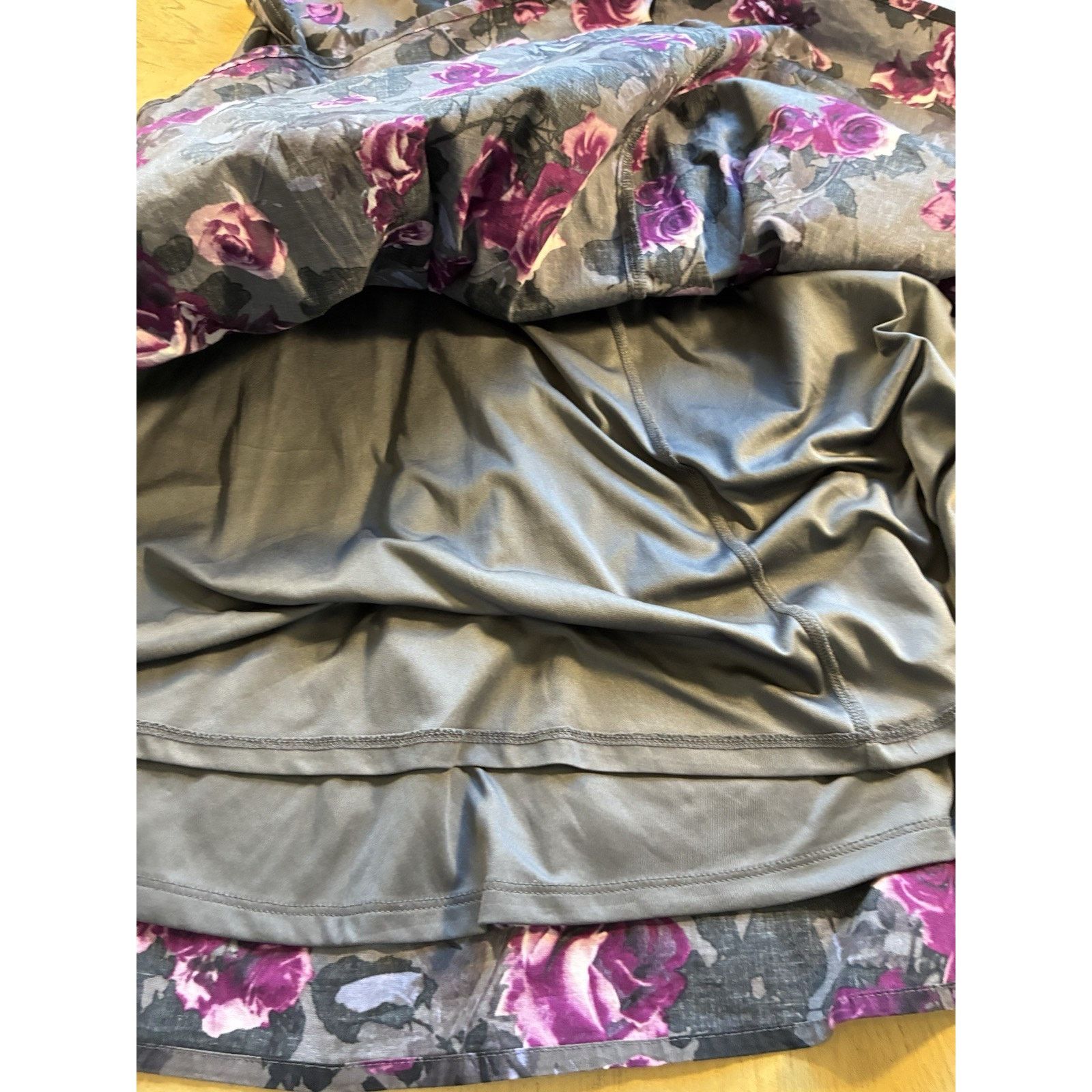 Hot Topic Hot Topic Y2K Purple Roses Fit Flare Mini Dress 2XLTie Back Size XXL / US 16-18 / IT 52-54 - 10 Thumbnail