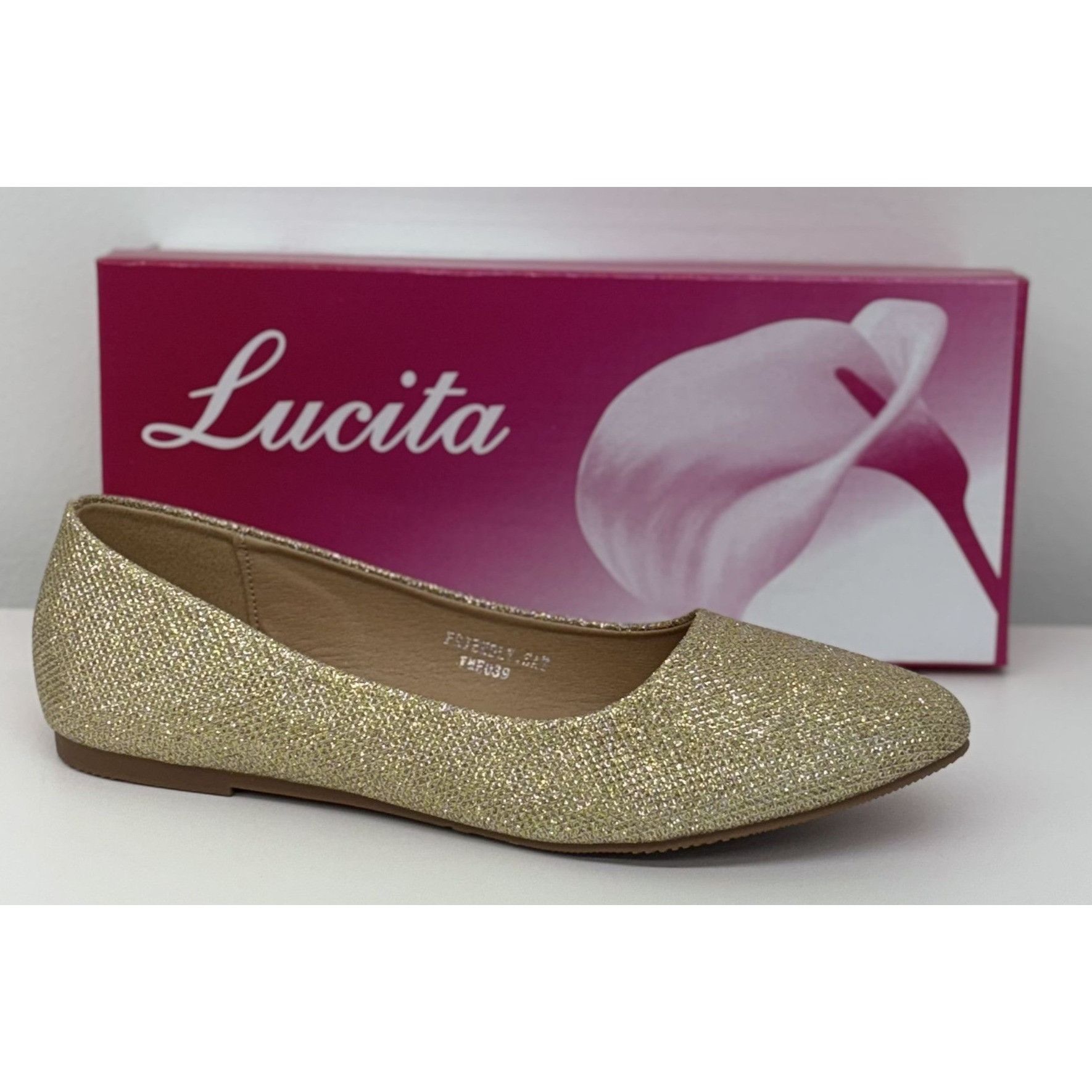 Other LUCITA / Friendly / Glitter Pointed-Toe / Ballet / Flats / G Size US 10 / IT 40 - 6 Thumbnail