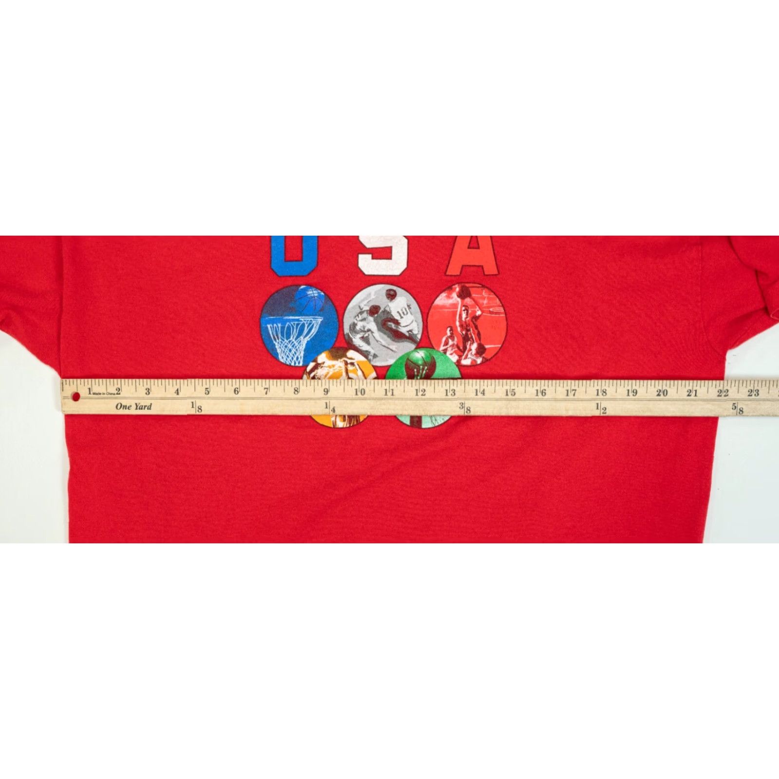 Vintage VINTAGE USA Olympics Dream Team 1992 T-Shirt XL Red Mens Size US XL / EU 56 / 4 - 7 Thumbnail