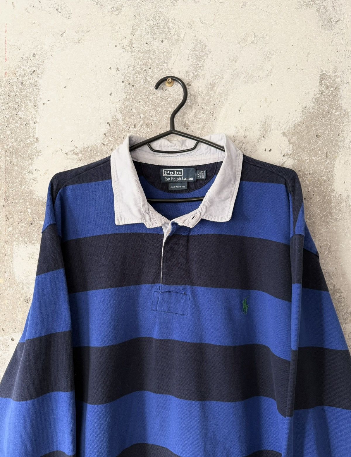 90S Vintage Polo Ralph Lauren Classic Striped Rugby T-Shirt