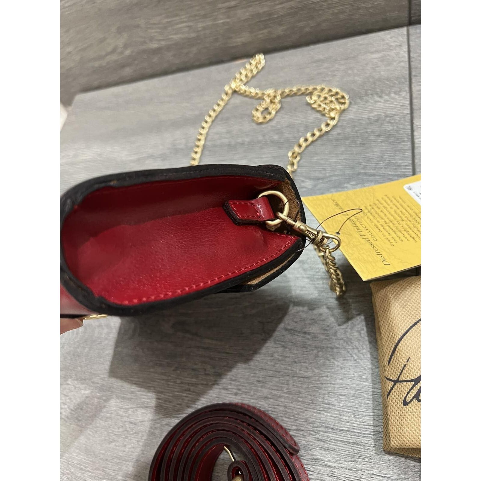 Patricia Nash Patricia Nash Leather Bishop Belt Bag Berry Red Bag A554737 Size ONE SIZE - 5 Thumbnail