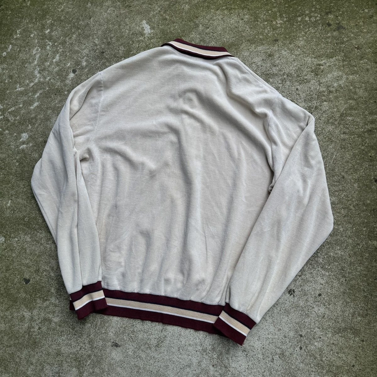 Vintage 70s JcPenney Velour Velvet Polo ERD Grunge Raimundo Size US XL / EU 56 / 4 - 11 Thumbnail