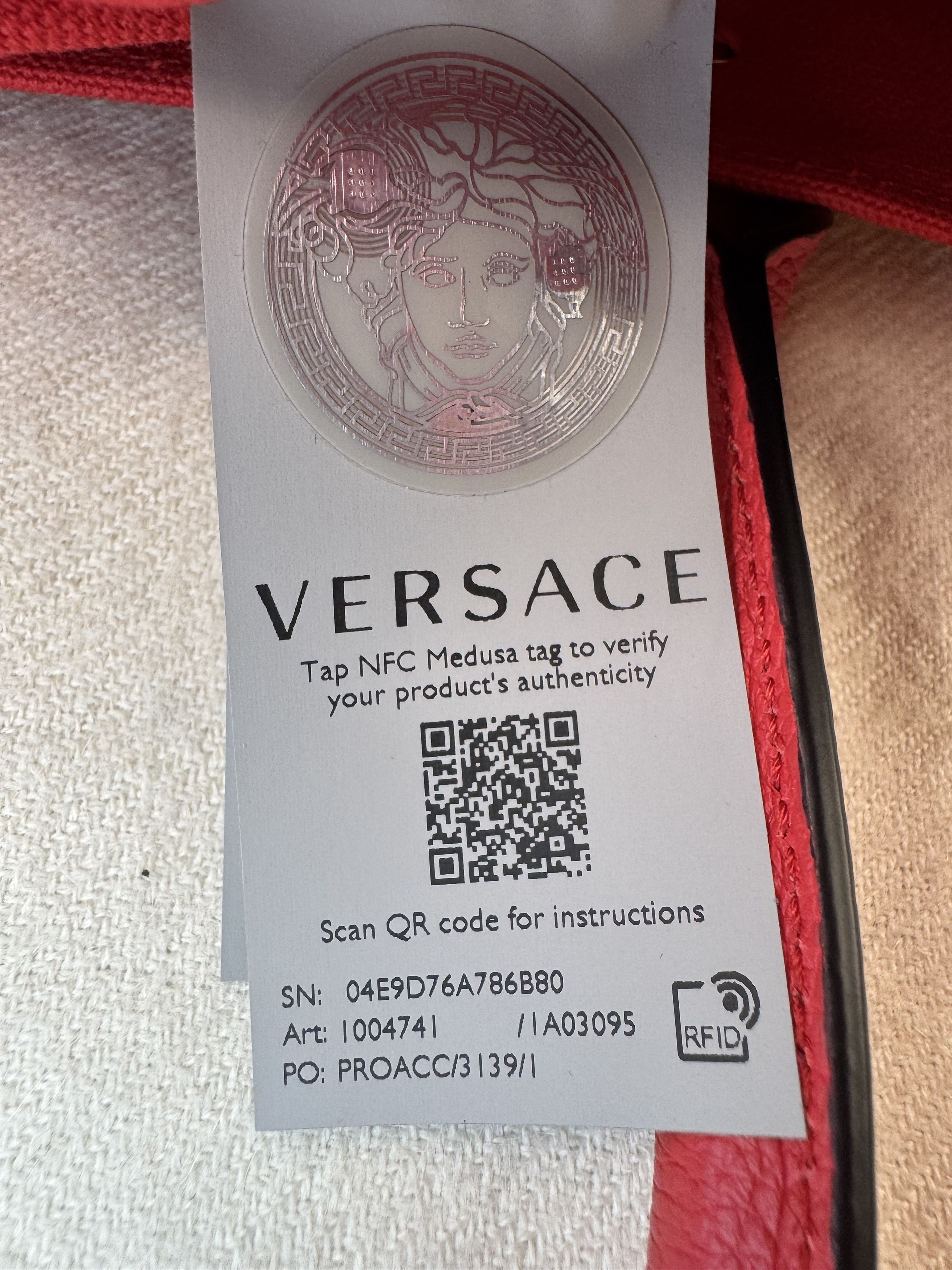 Versace La Medusa Canvas Large Tote Bag Size ONE SIZE - 8 Thumbnail