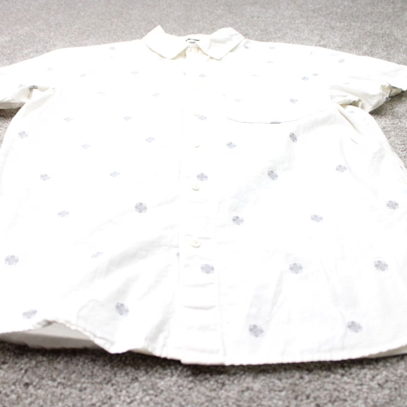The North Face The North Face Shirt Mens Medium White Geometric Baytrail Jacquard Short Sleeve Size US M / EU 48-50 / 2 - 3 Thumbnail