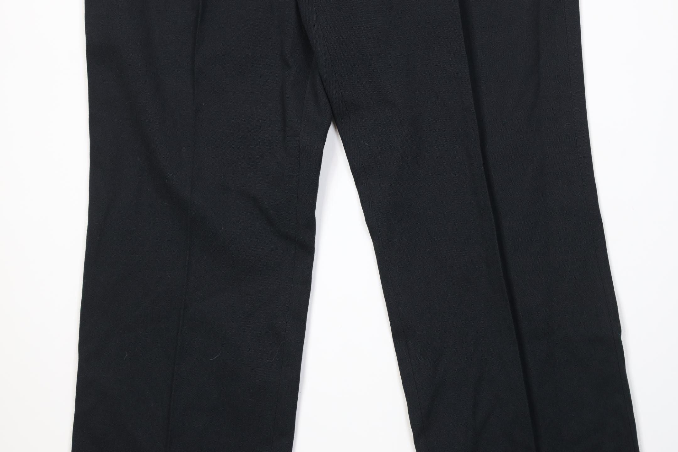 Vintage Vintage 90s Streetwear Knit Chino Pants Trousers Black Size US 32 / EU 48 - 3 Thumbnail
