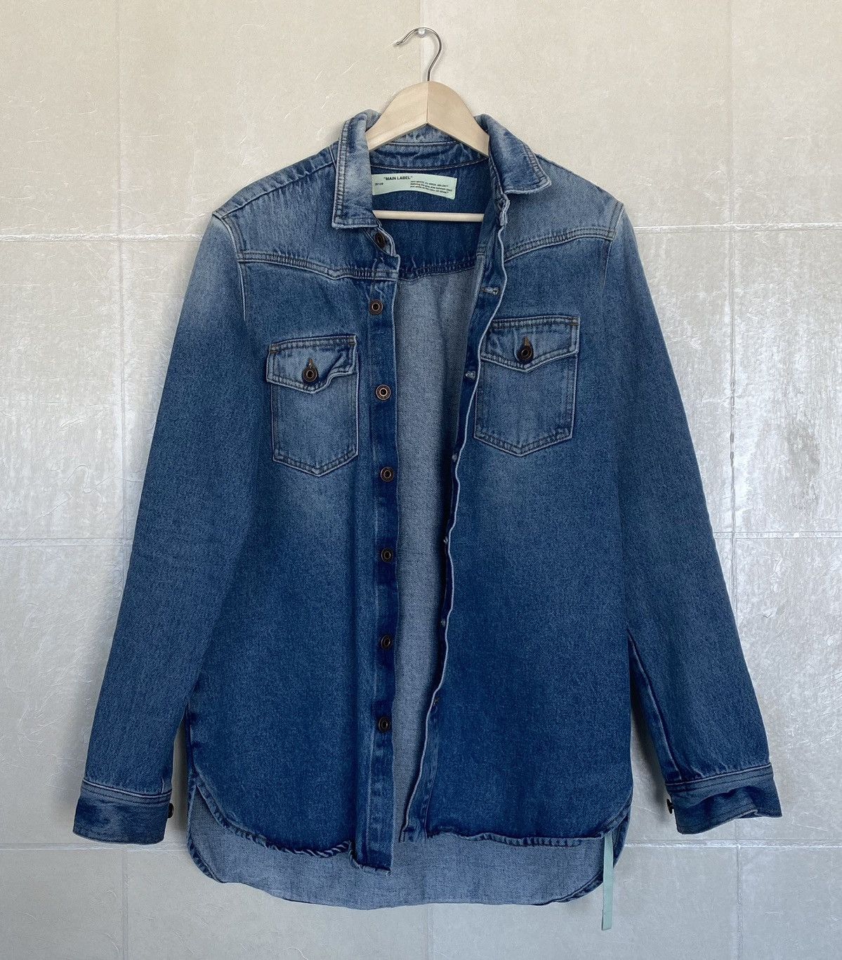 Off-White Off-White SS2017 Denim Shirt Size US M / EU 48-50 / 2 - 1 Thumbnail