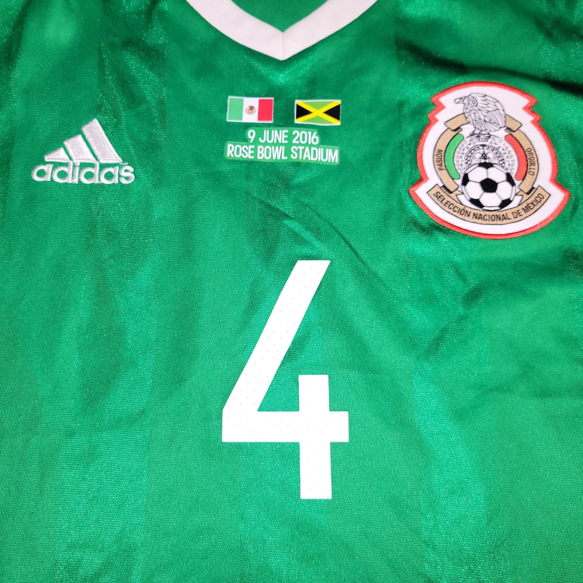 Adidas Marquez Mexico 2016 GOLD CUP Long Sleeve Soccer Jersey L Size US XL / EU 56 / 4 - 4 Thumbnail