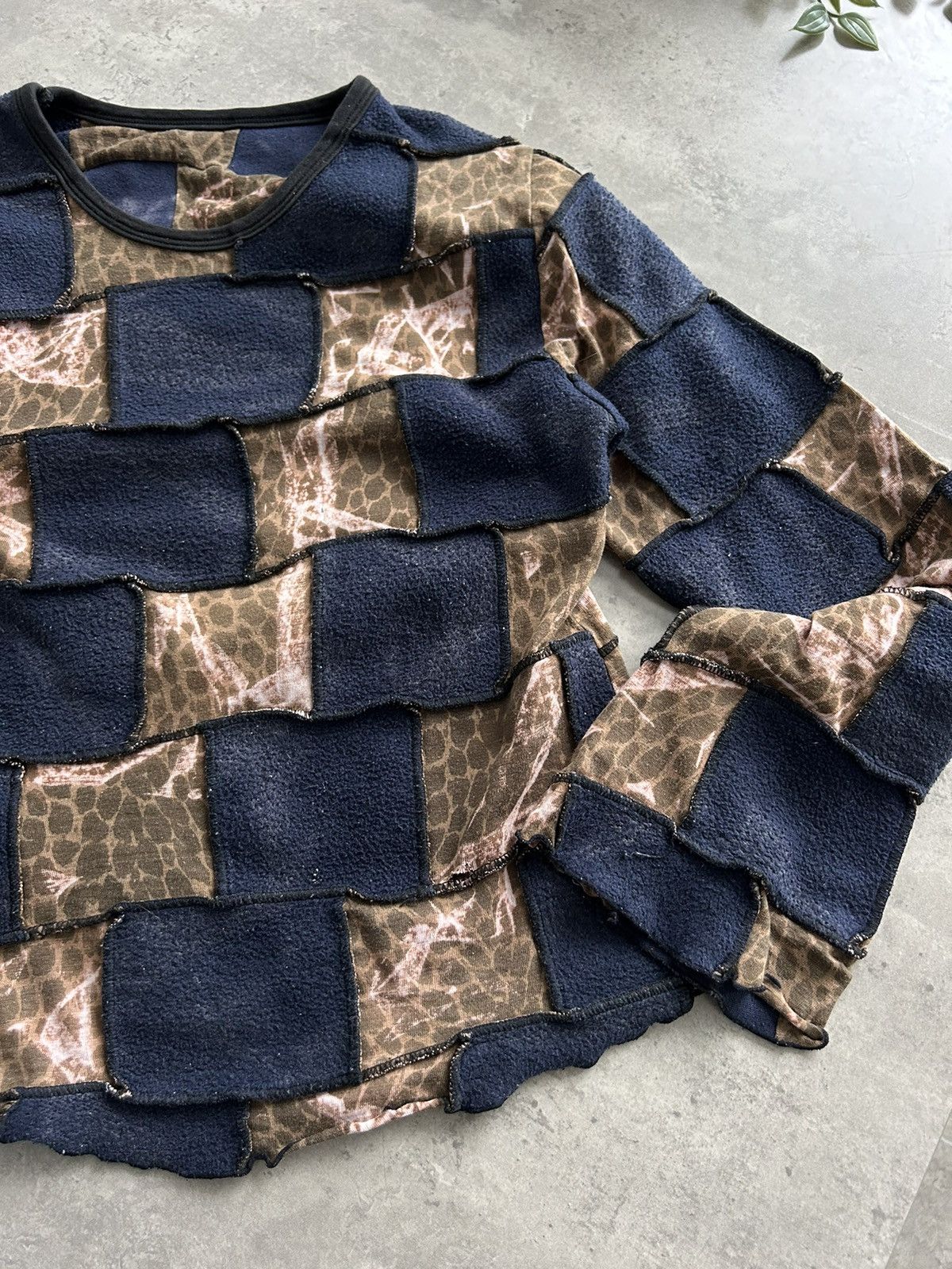 Handmade × Japanese Brand × Vintage Vintage Hand Made Mixed Fabric Long Sleeve archival Size XS / US 0-2 / IT 36-38 - 8 Thumbnail