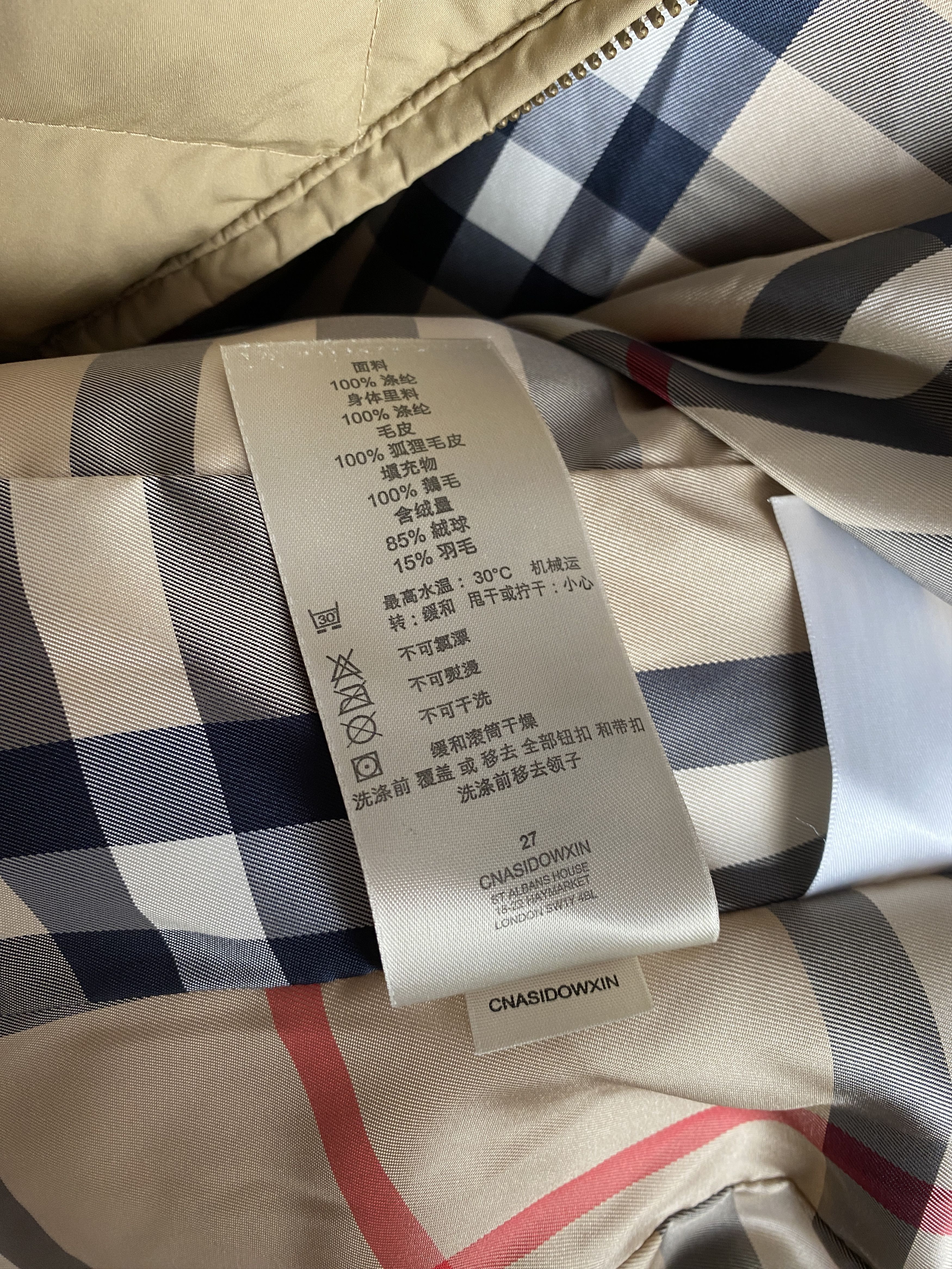 Burberry Burberry quilted puffer jacket down goose nova check Size M / US 6-8 / IT 42-44 - 6 Thumbnail