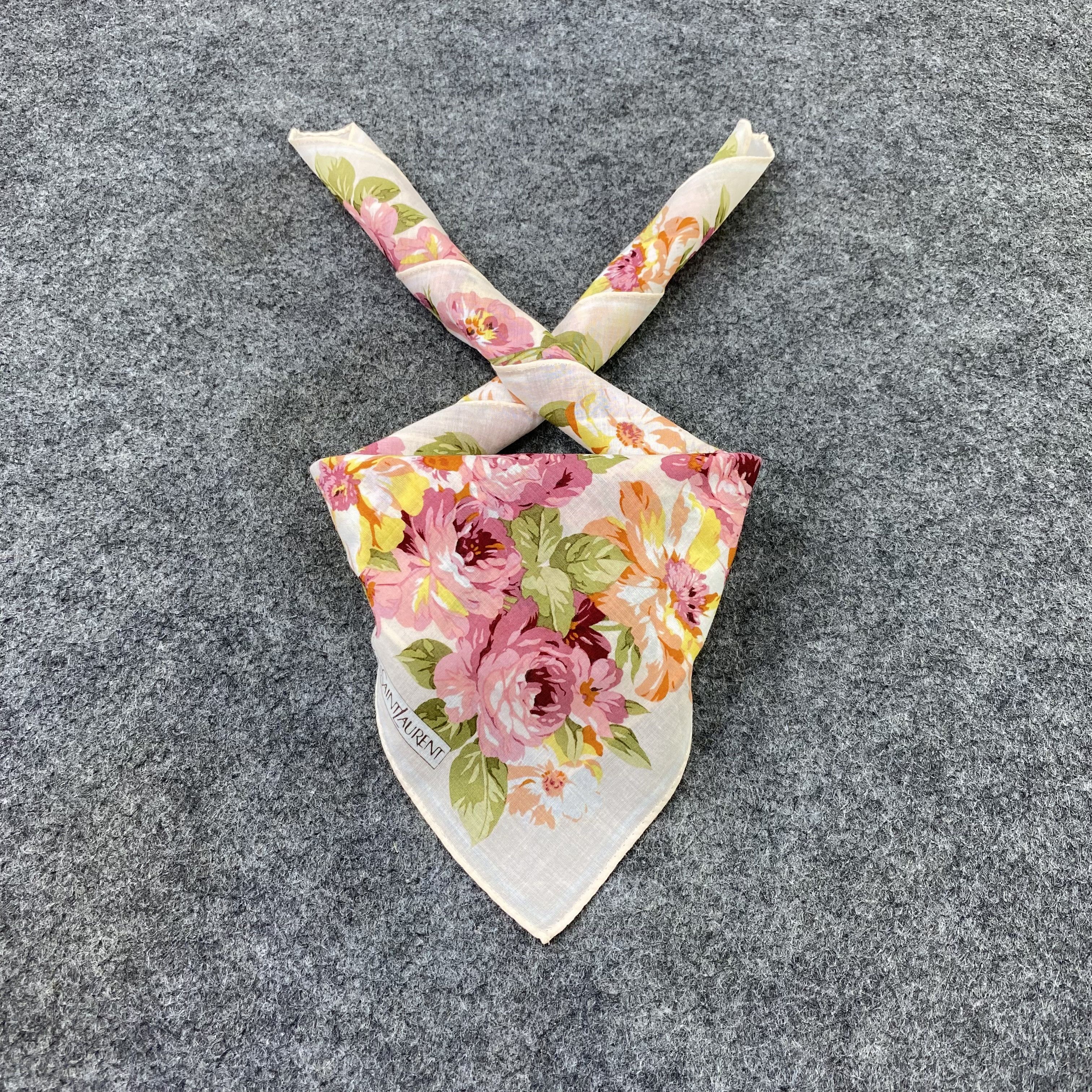 Yves Saint Laurent Handkerchief Neckerchief Bandana-B1939