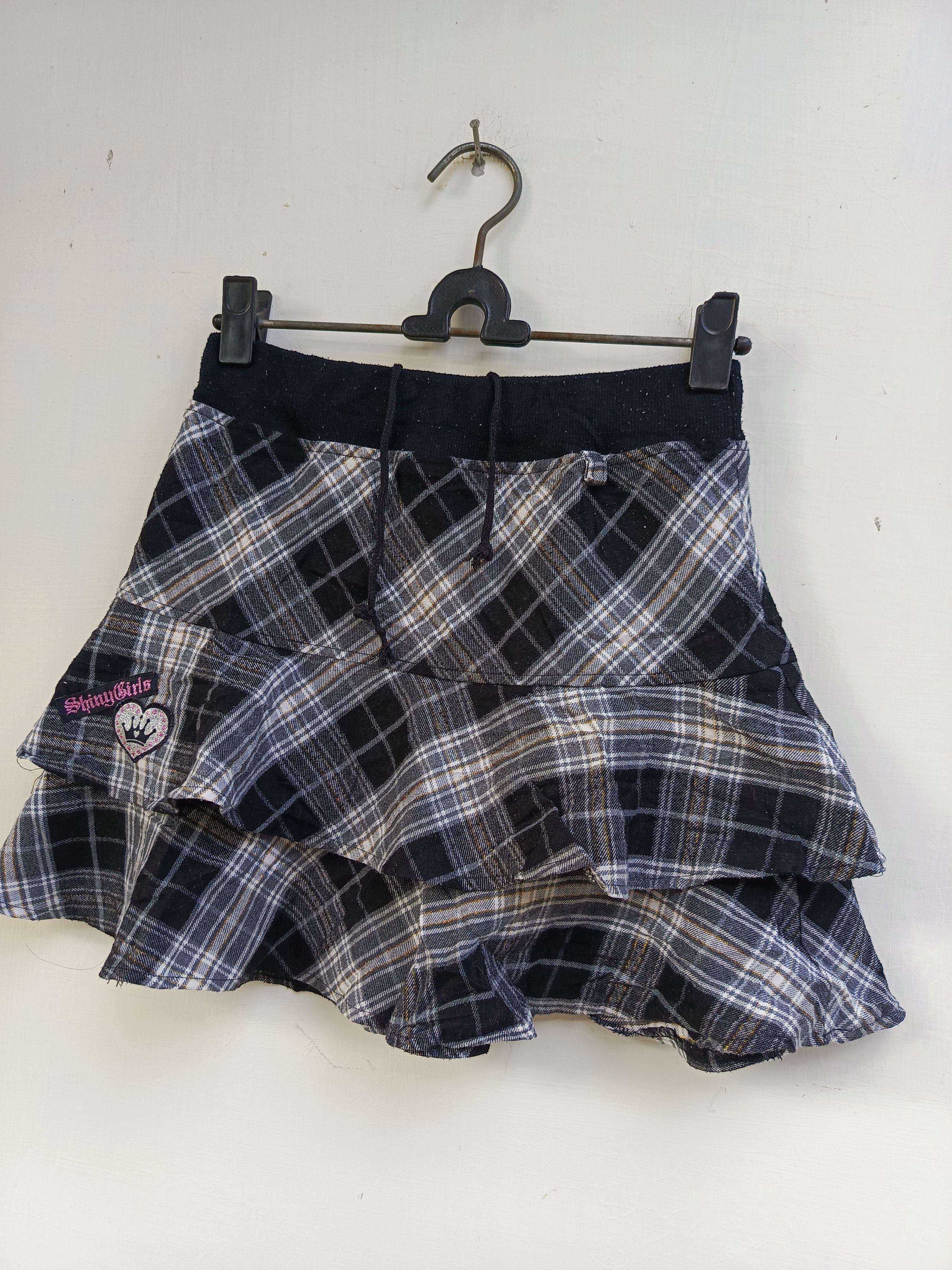 Japanese Brand Shiny girls plaid skirt avantgarde Size 25" / US 0 / IT 36 - 4 Thumbnail