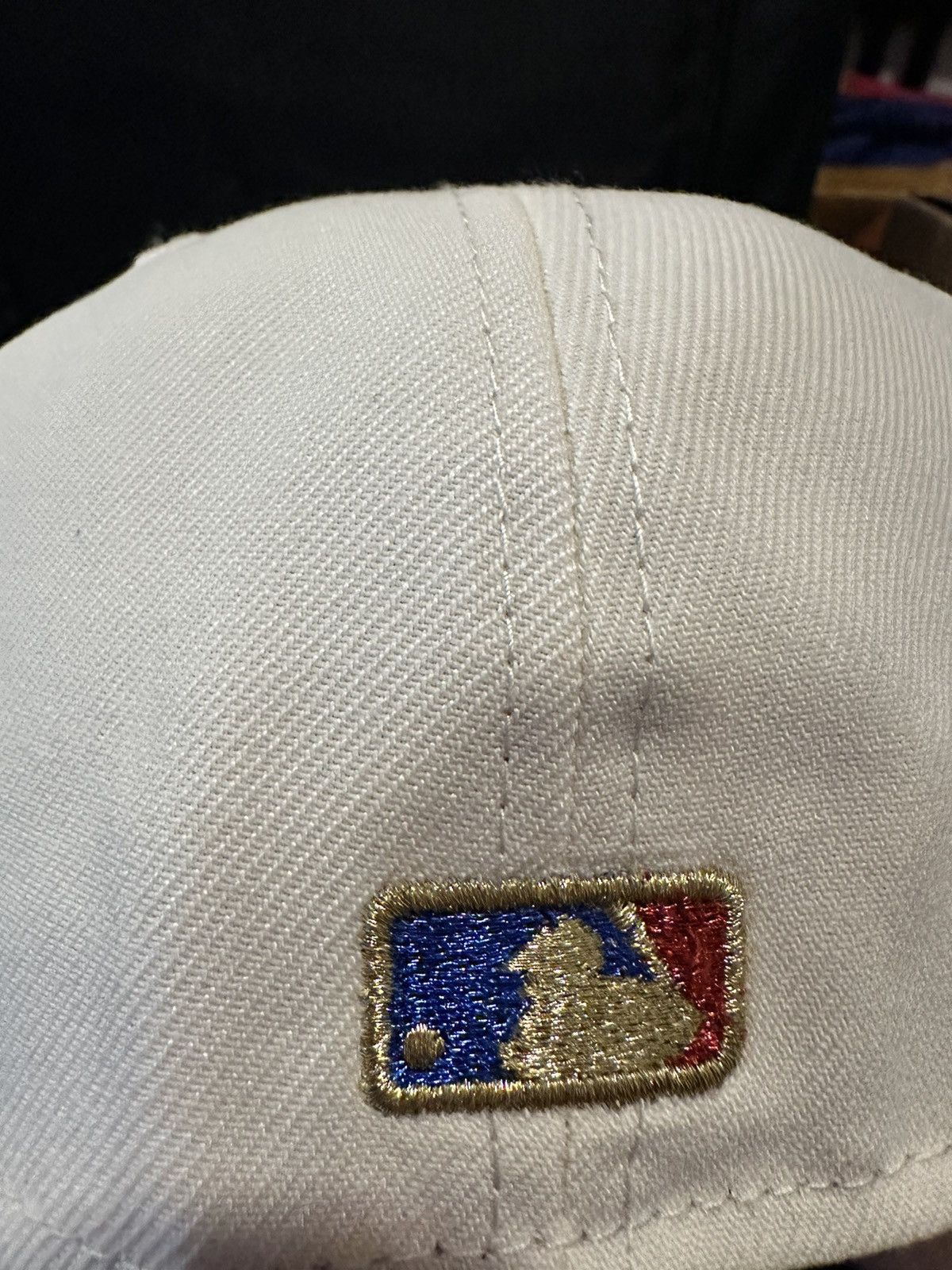 New Era New Era 7 1/8 Texas Rangers Chrome White/Cream Fitted Size ONE SIZE - 7 Thumbnail