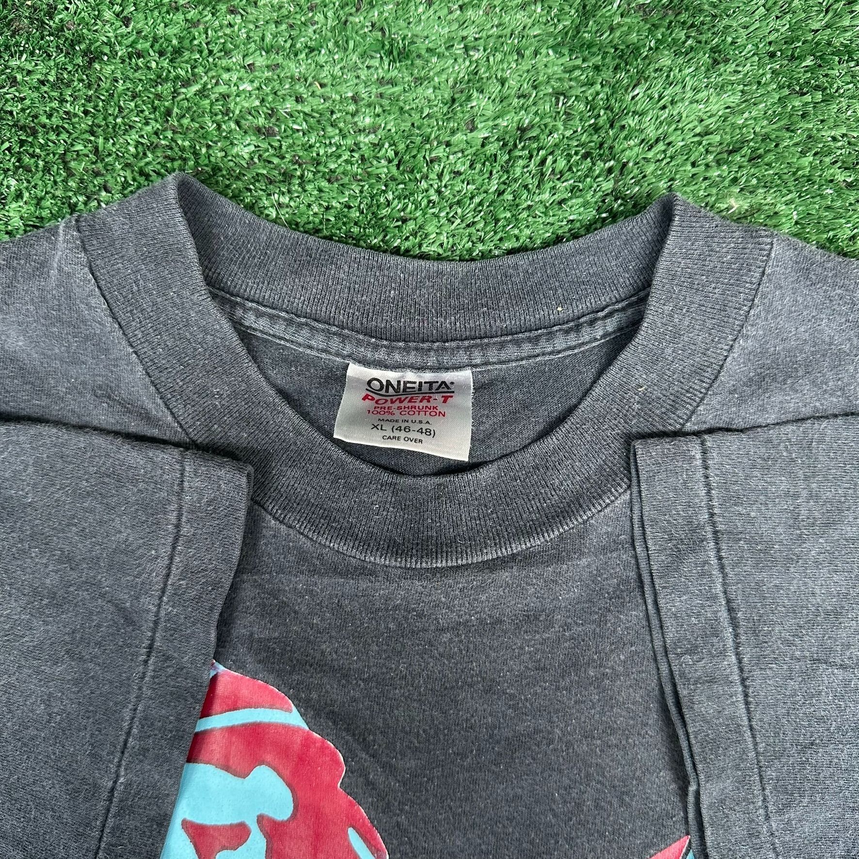 Vintage Vintage 90s LMU Loyola Marymount Lions T-Shirt Faded Black X Size US XL / EU 56 / 4 - 3 Thumbnail