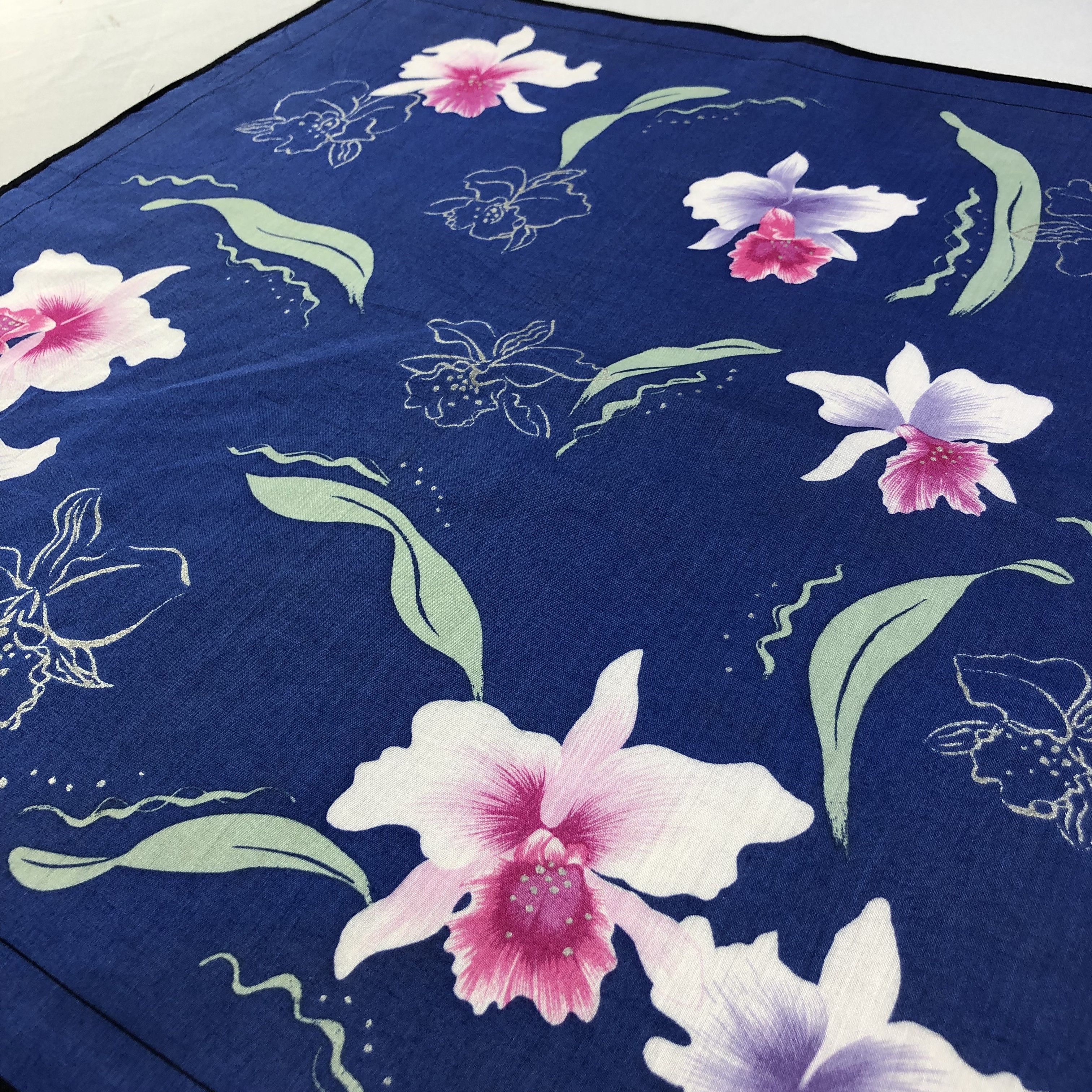 Hanae Mori Hanae Mori Handkerchief Neckerchief Bandana H1467 Size ONE SIZE - 3 Thumbnail