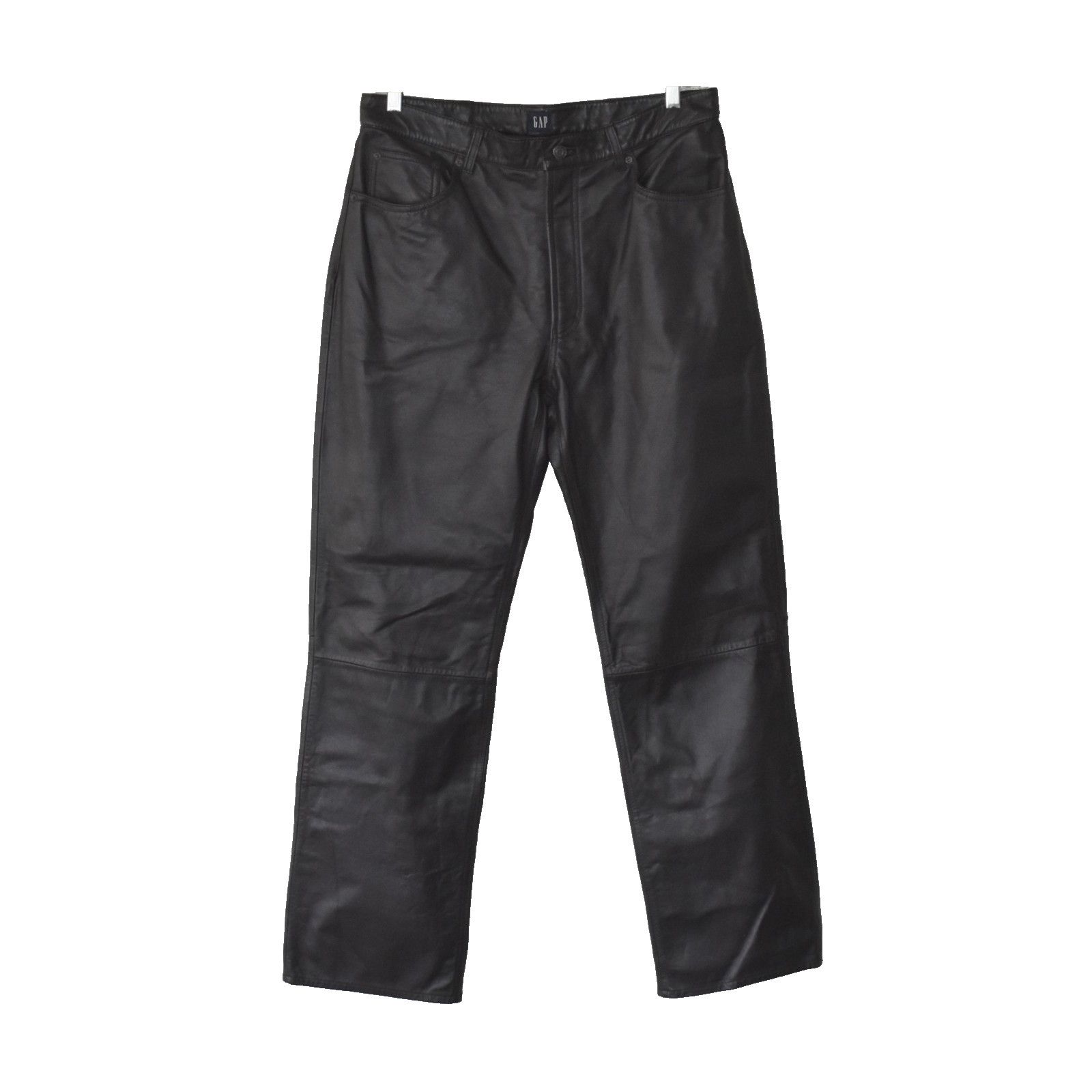 Gap NWT GAP Leather 5-Pockets Straight Leg Jeans Pants Size 35R Size US 35 - 1 Thumbnail