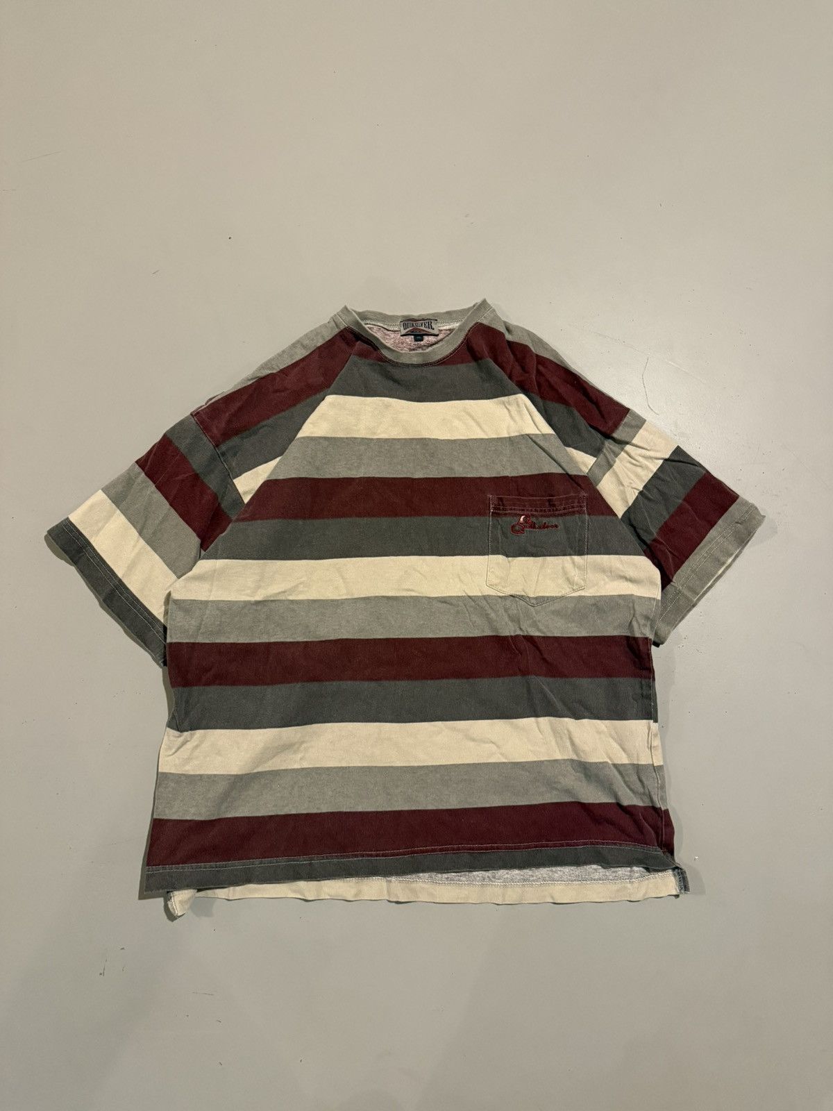 Quiksilver Vintage 90s Quiksilver AOP Striped Surf Surfing Shirt Tee XL Size US XL / EU 56 / 4 - 1 Thumbnail