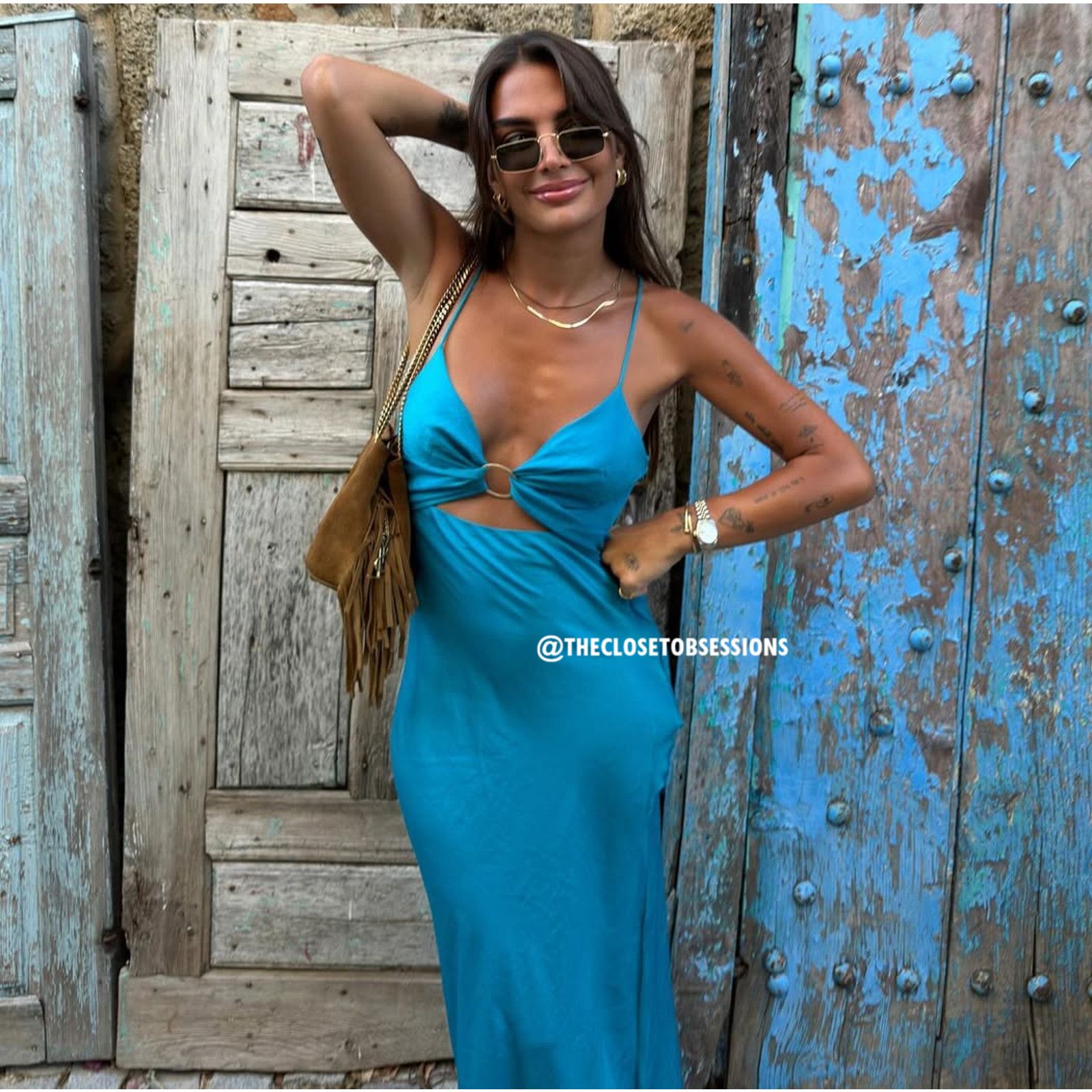 Zara ZARA BLOGGER FAVE!!! Midi Dress with Metal Detail NWT Size M / US 6-8 / IT 42-44 - 4 Thumbnail