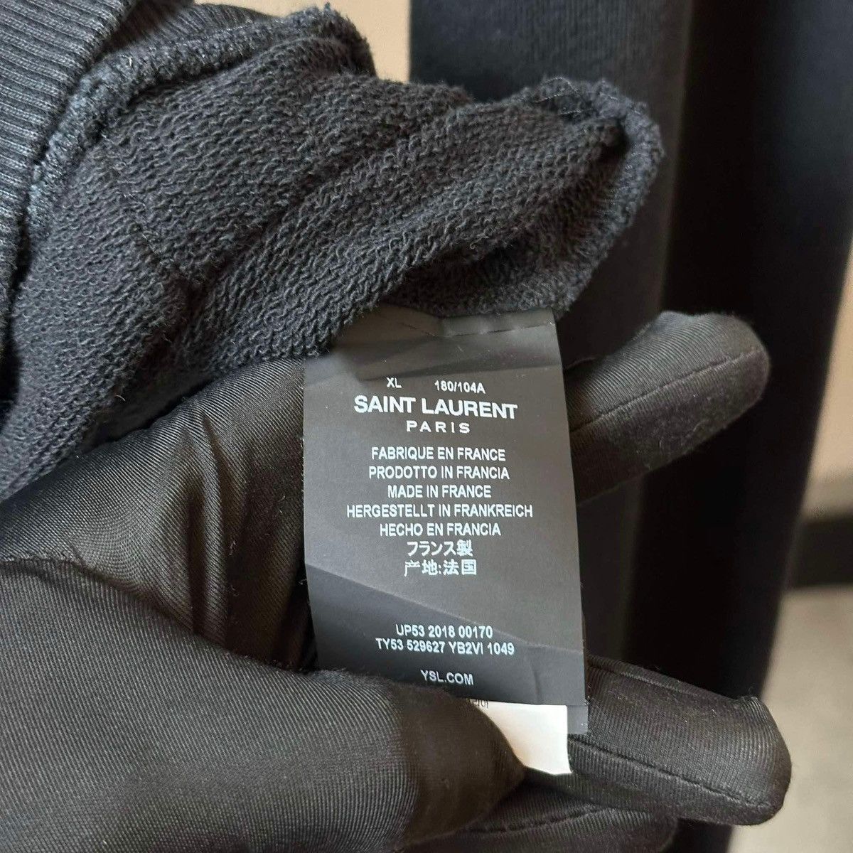 Saint Laurent Paris SAINT LAURENT LOGO HOODIE Size US XL / EU 56 / 4 - 5 Thumbnail