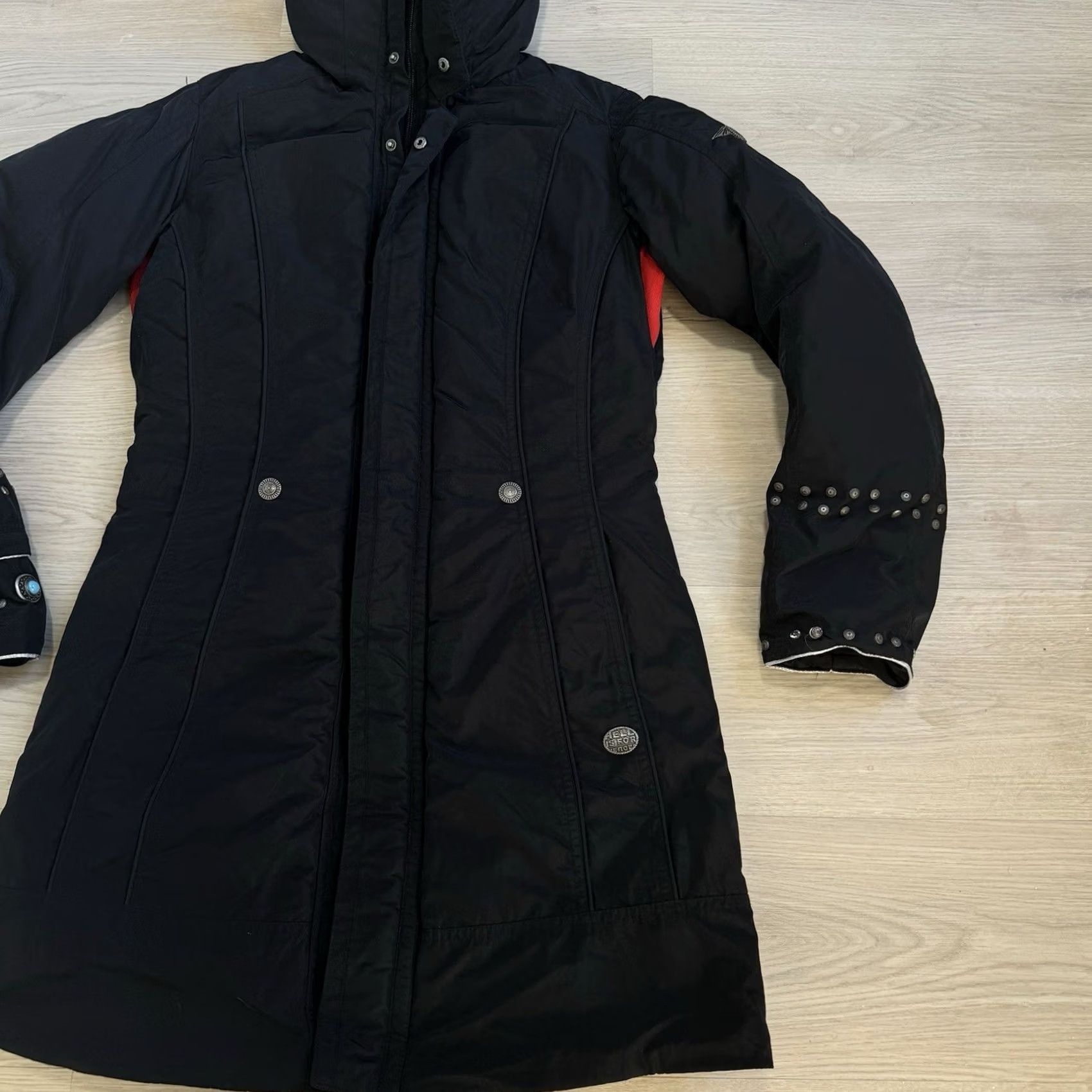 Vintage VINTAGE Hell Is For Heroes Milano Parka Coat Hooded Down Jacket Black Womens 42 Turquoise Stone Fur Trim Beaded Studded Ski C oot? Size M / US 6-8 / IT 42-44 - 5 Thumbnail