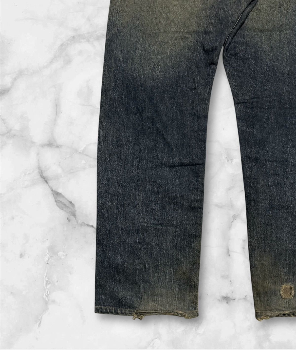 Edwin × Vintage Japanese Edwin Streetwear Jeans Distressed Denim Size US 32 / EU 48 - 9 Thumbnail