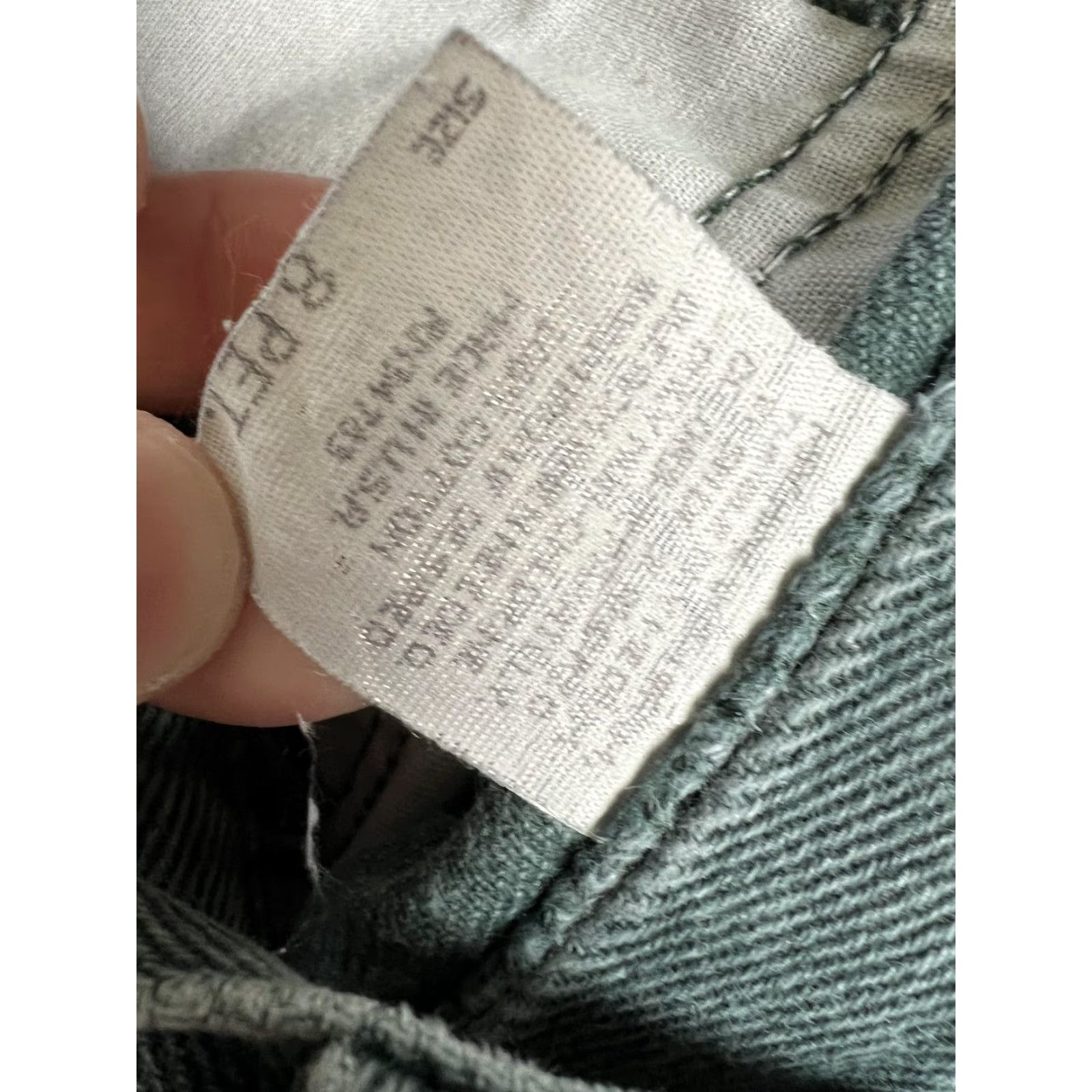 Lee VINTAGE Lee Jeans Womens 8P Petite Green High Rise Tapered Leg Denim 90s Size 30" / US 8 / IT 44 - 7 Thumbnail