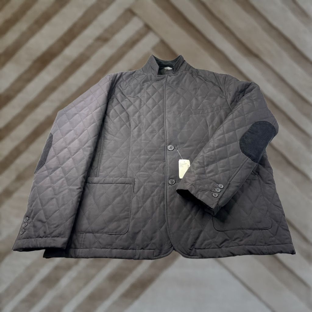 Saks Fifth Avenue Saks Fifth Avenue Men's Quilted Corduroy Jacket Coat, Black, Size 2XL, Polyester, Button, Mid-Length, Regular, Business Casual Formal Size US XXL / EU 58 / 5 - 1 Thumbnail