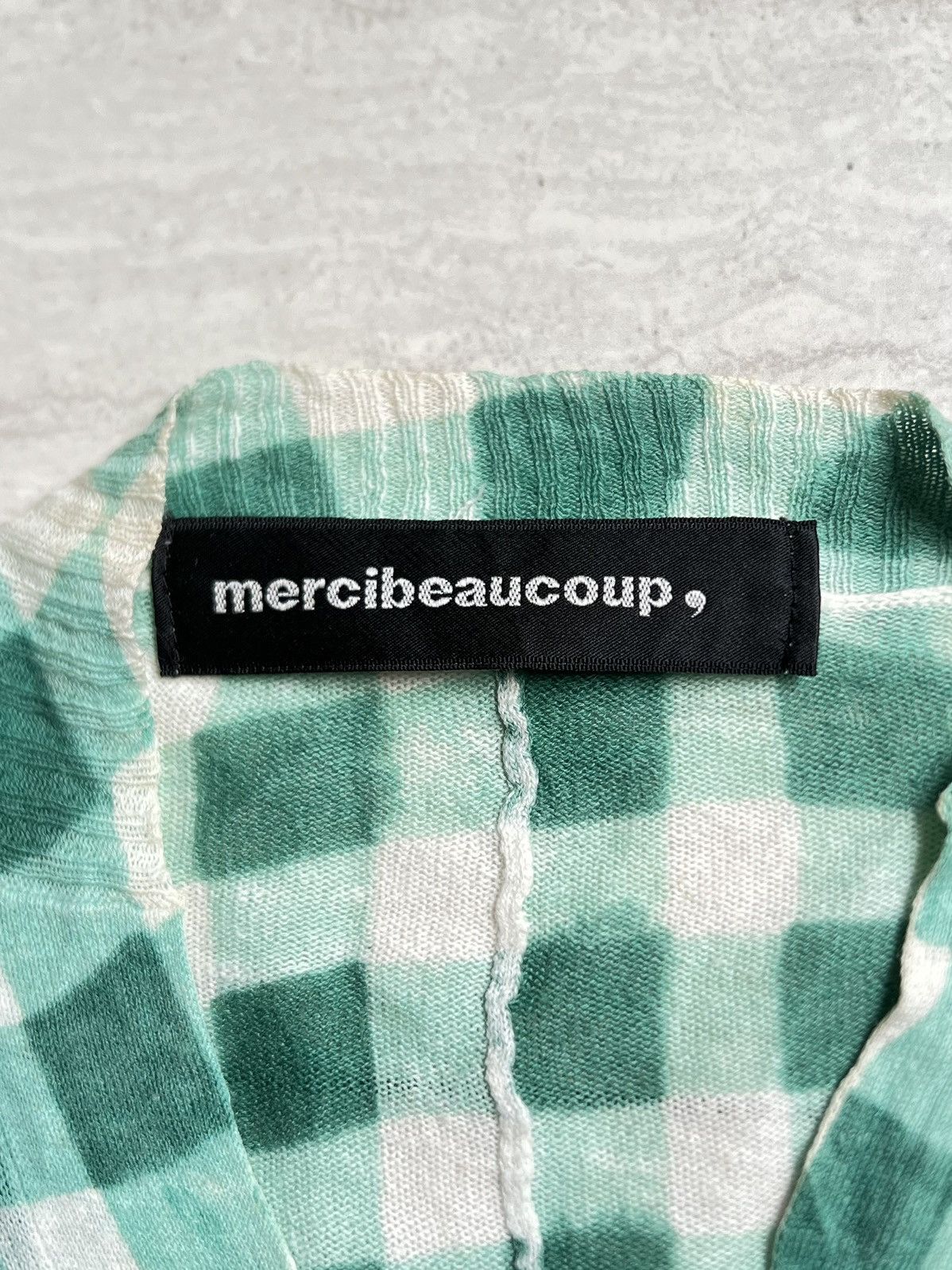 mercibeaucoup MERCIBEAUCOUP Issey Miyake Plaid Cardigan Size US XL / EU 56 / 4 - 7 Thumbnail