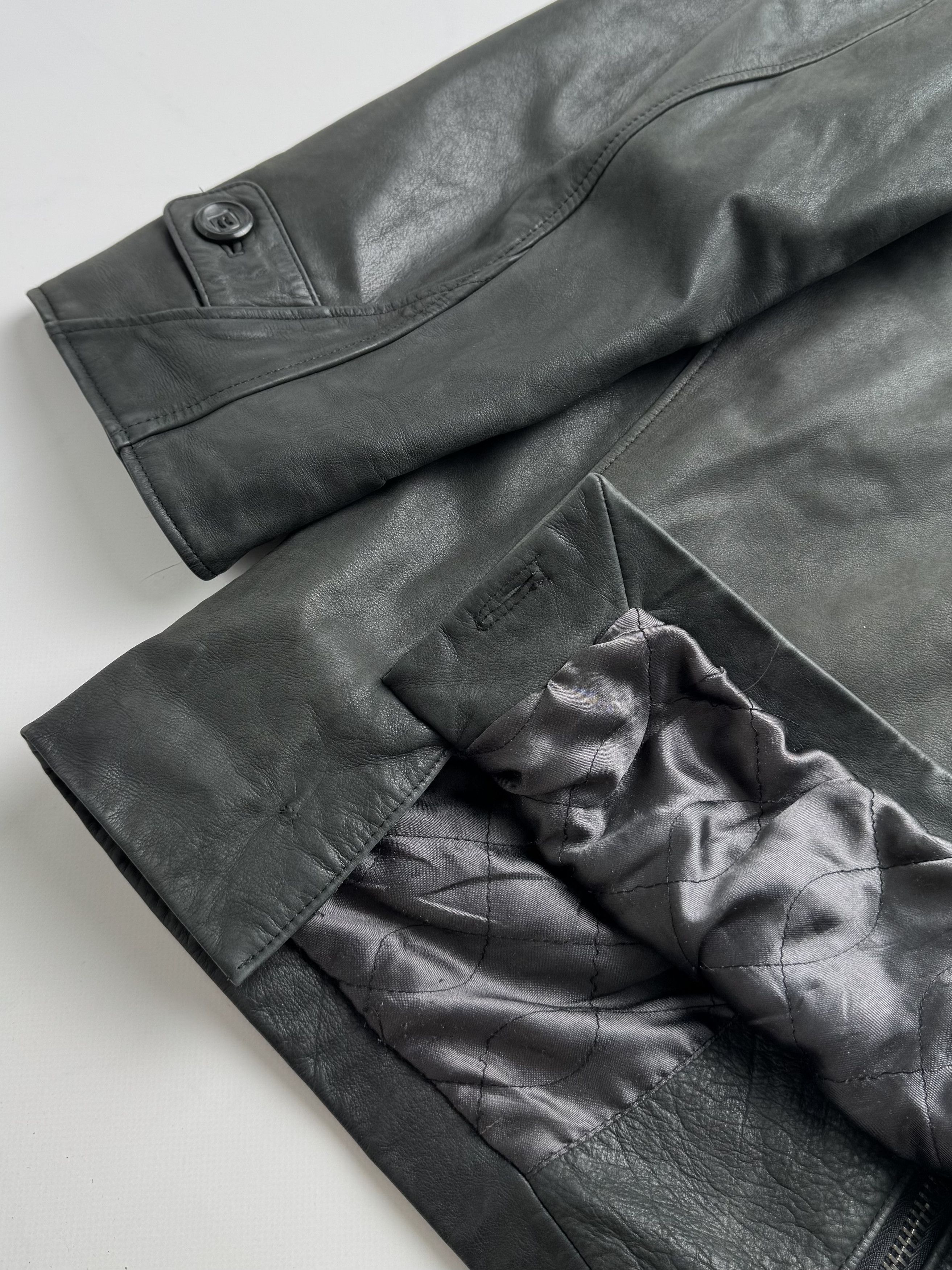 Vintage Vintage Heavy Leather Jacket B8(V406)E2 Size US XXL / EU 58 / 5 - 10 Thumbnail