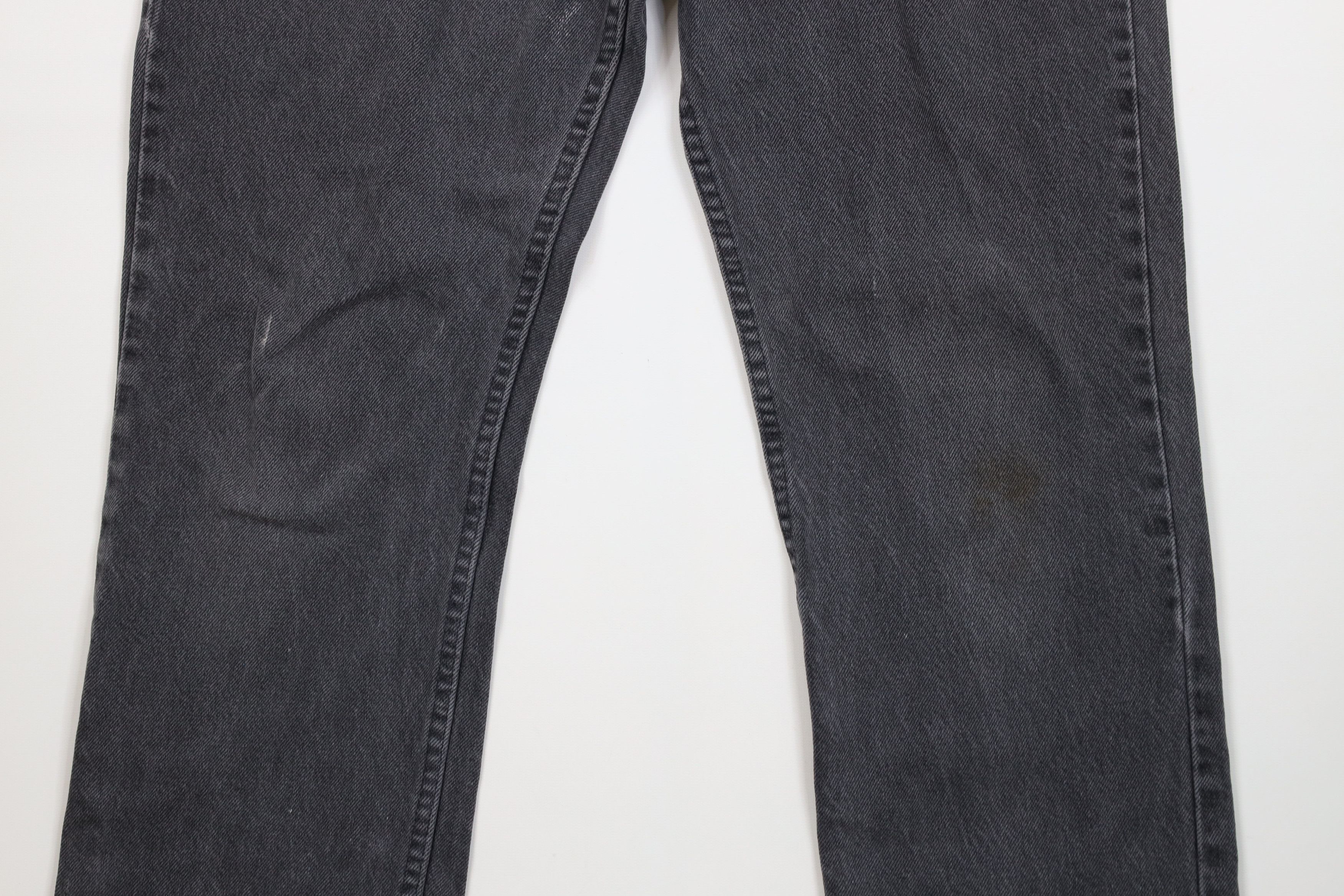 Vintage Vintage 70s Streetwear Straight Leg Denim Jeans Black USA Size US 36 / EU 52 - 3 Thumbnail