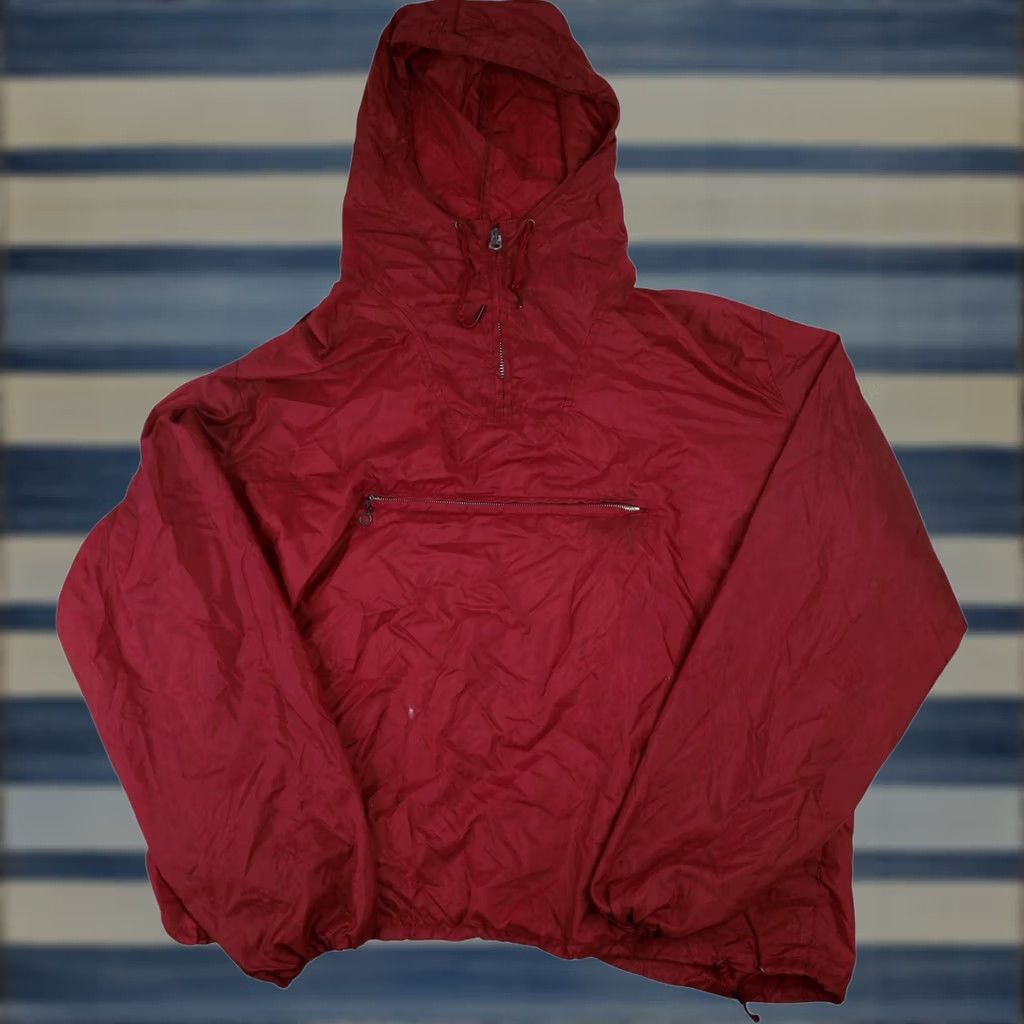 Vintage VINTAGE Campus Windbreaker Jacket Red Mens Large Size US L / EU 52-54 / 3 - 1 Thumbnail