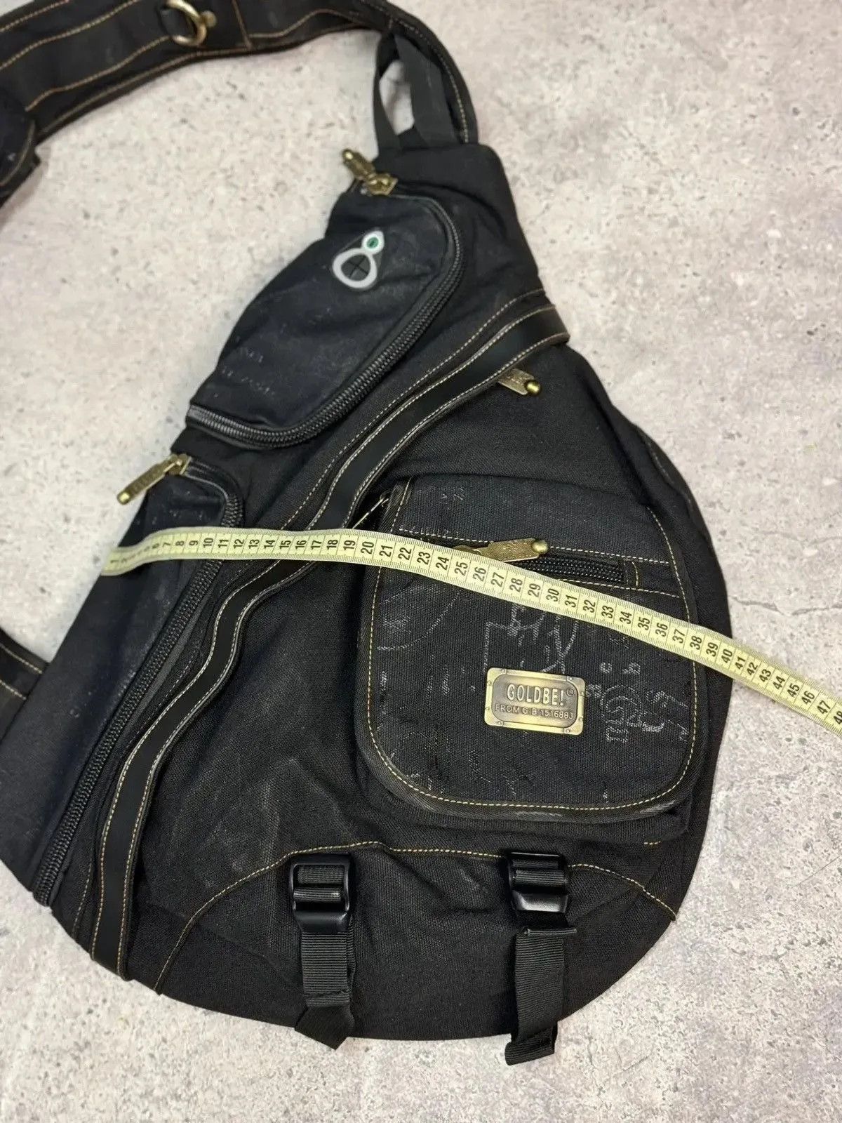 Issey Miyake Retro Cargo Bag Vintage Fur Sling with Pockets Diesel style Size ONE SIZE - 10 Thumbnail