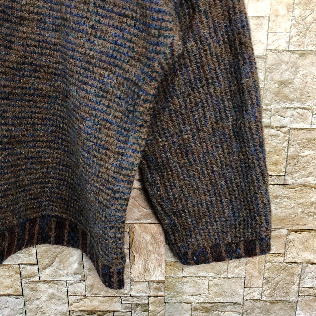 Homespun Knitwear × Japanese Brand × Vintage FDN Brown rainbow vintage Knitwear #A859 Size S / US 4 / IT 40 - 8 Thumbnail