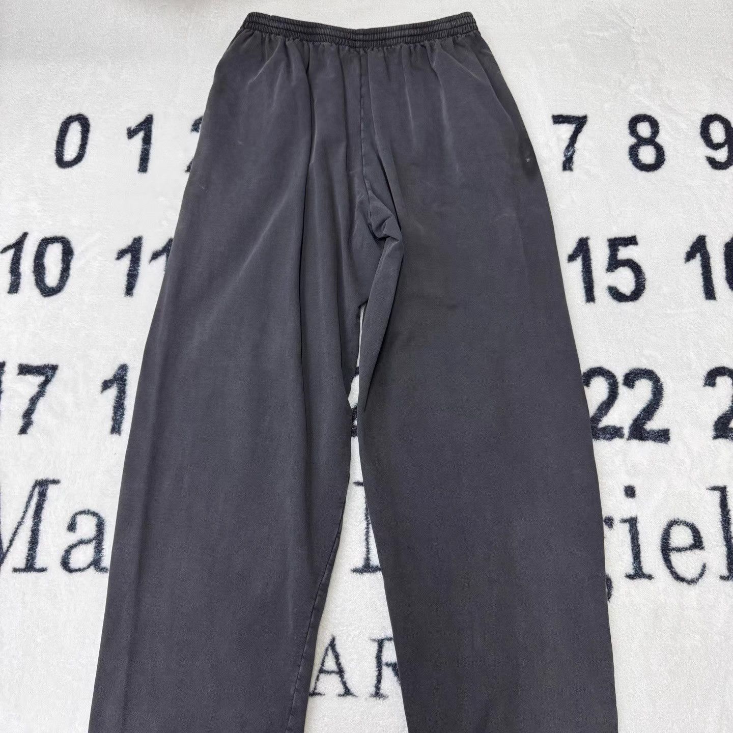Balenciaga Balenciaga Vintage Washed Black Printed Trousers Q10 Size US 34 / EU 50 - 2 Thumbnail