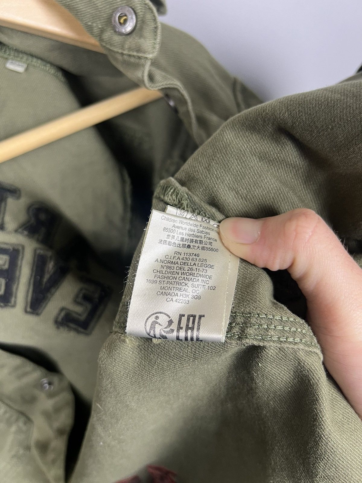 Zadig & Voltaire Zadig & Voltaire Kayak Military Jacket RARE Big Logo Army Size US XS / EU 42 / 0 - 19 Thumbnail
