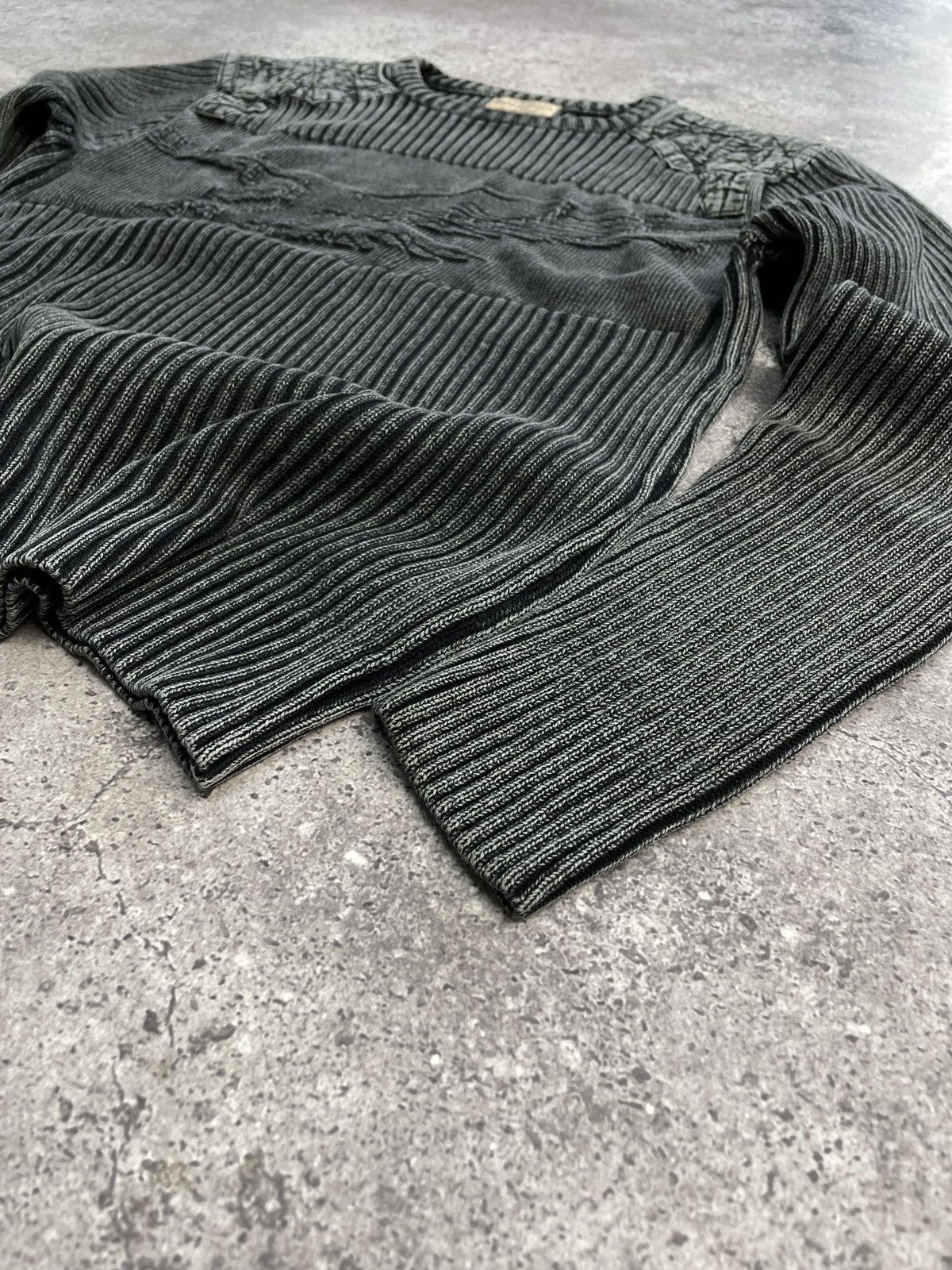 Japanese Brand × Vintage Vintage Avant Garde Style Striped Sweater Faded Y2K knitted Size US M / EU 48-50 / 2 - 4 Thumbnail