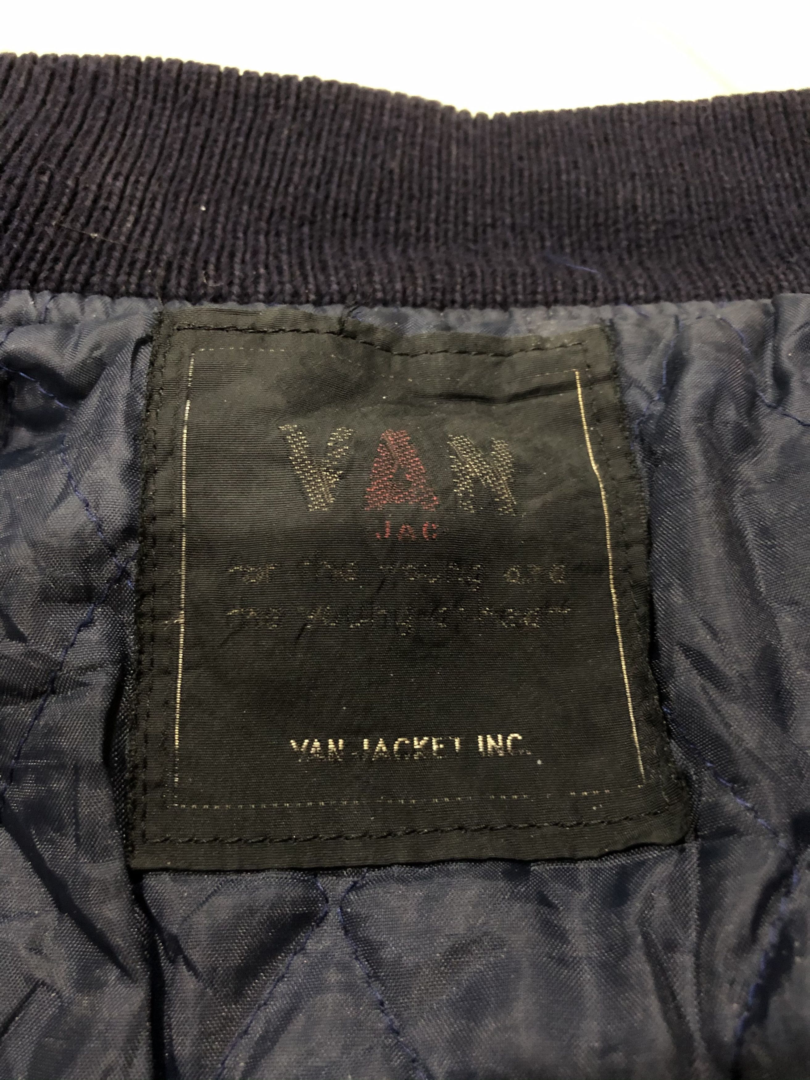 Vintage Vintage 80s Van Jac American Football Team Varsity Jacket Size US L / EU 52-54 / 3 - 4 Thumbnail