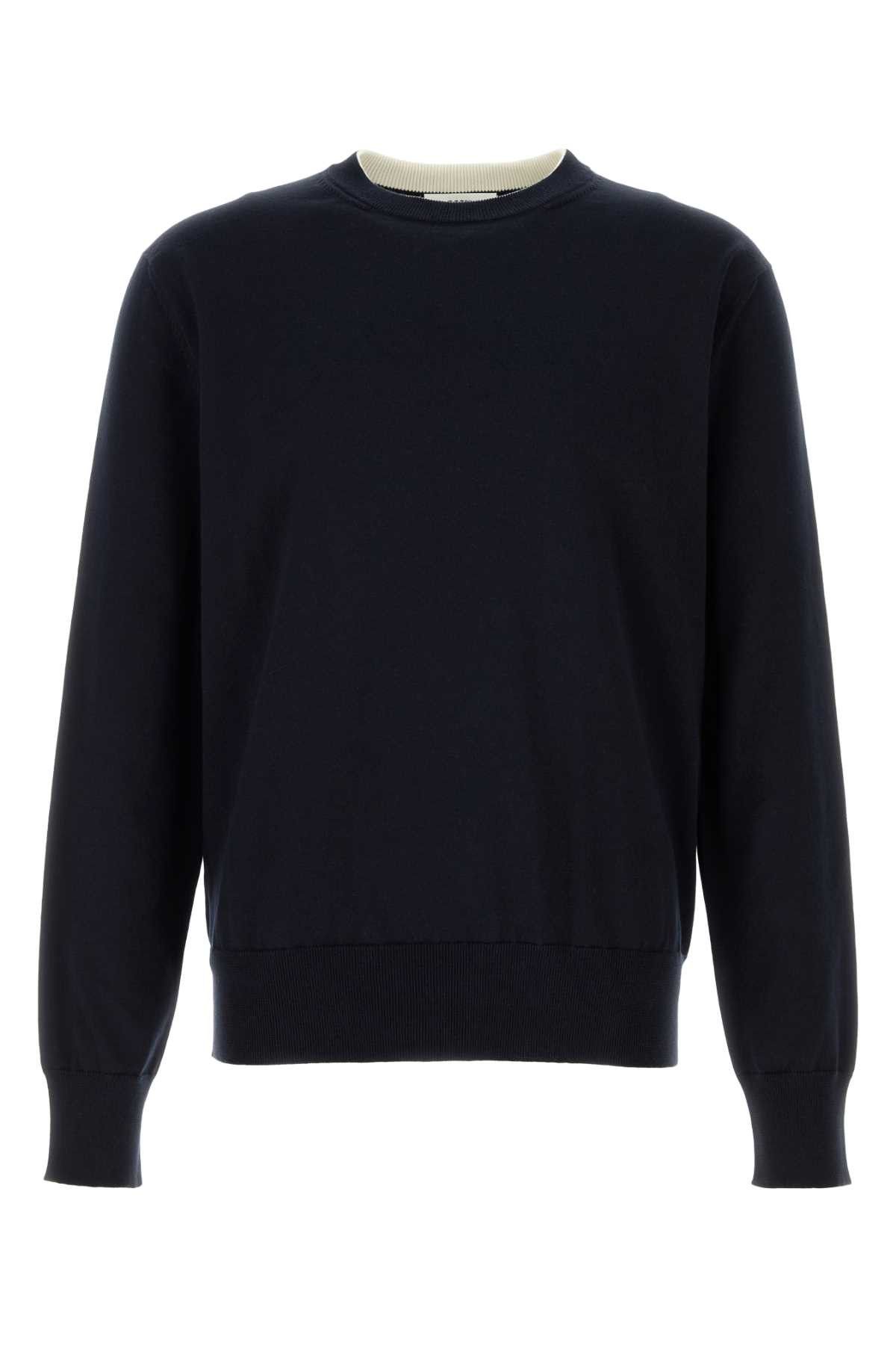 Midnight Blue Cotton Sweater